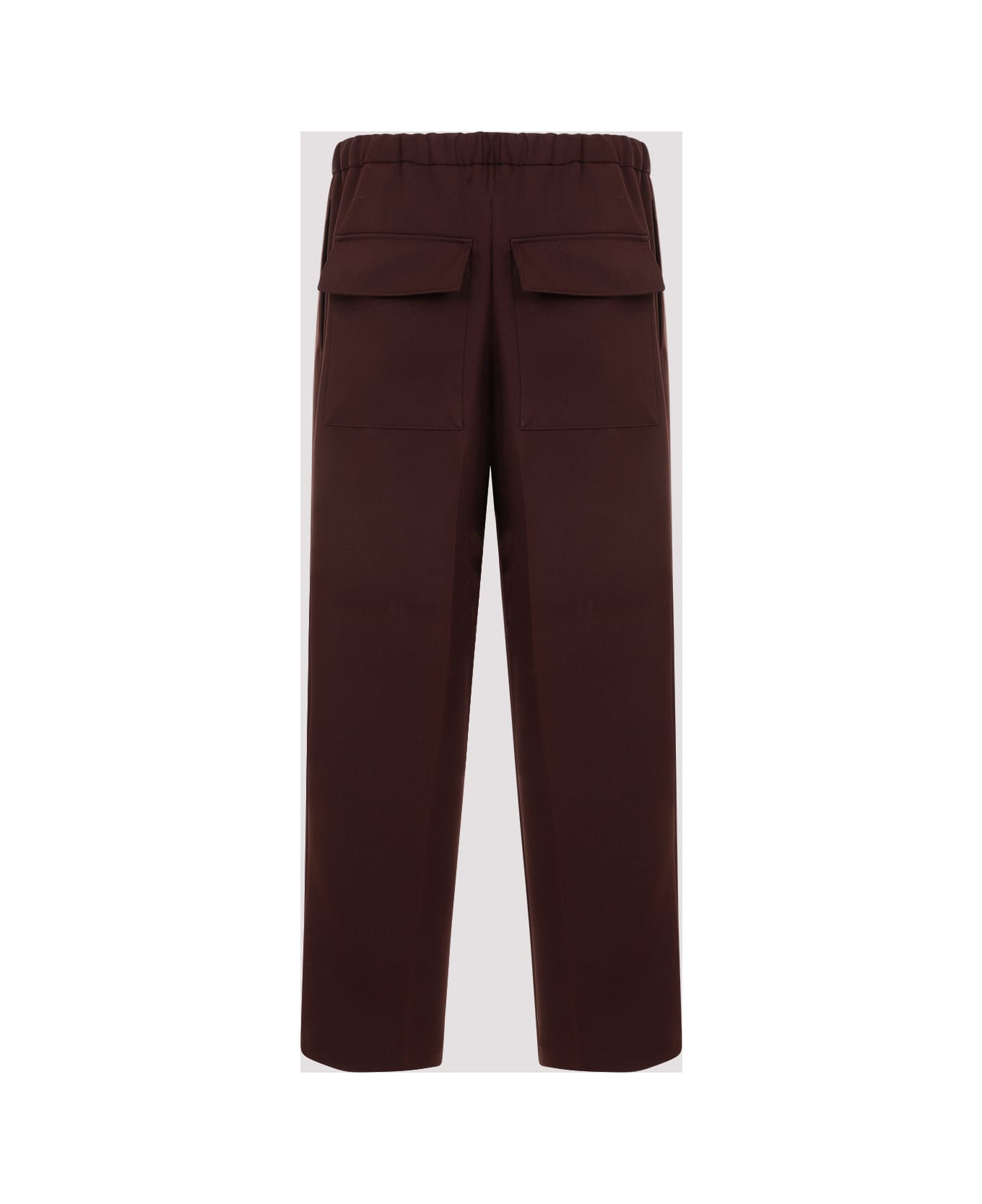 Jil Sander Polyester Trousers - Chocolate Plum
