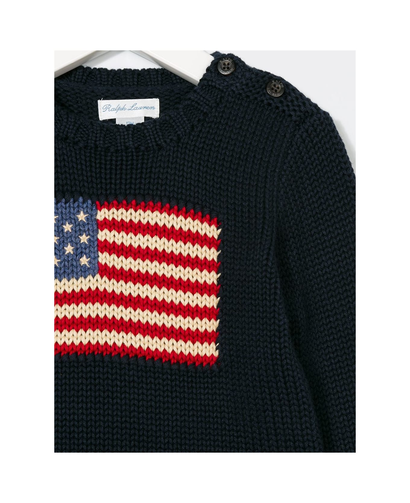 Polo Ralph Lauren Kids Navy Blue Sweater - Blue