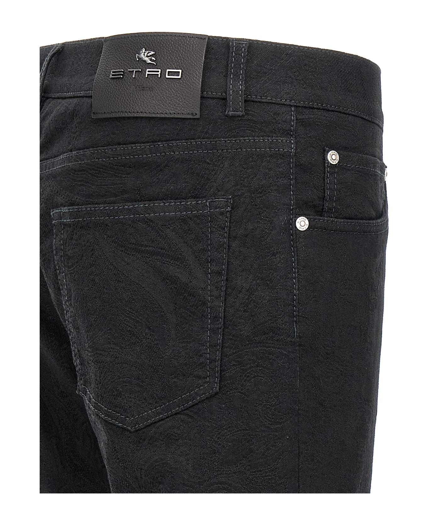 Etro Jacquard Jeans - Black  