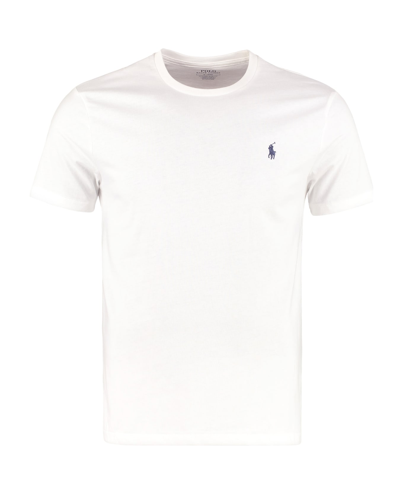Ralph Lauren Crew-neck Cotton T-shirt - WHITE