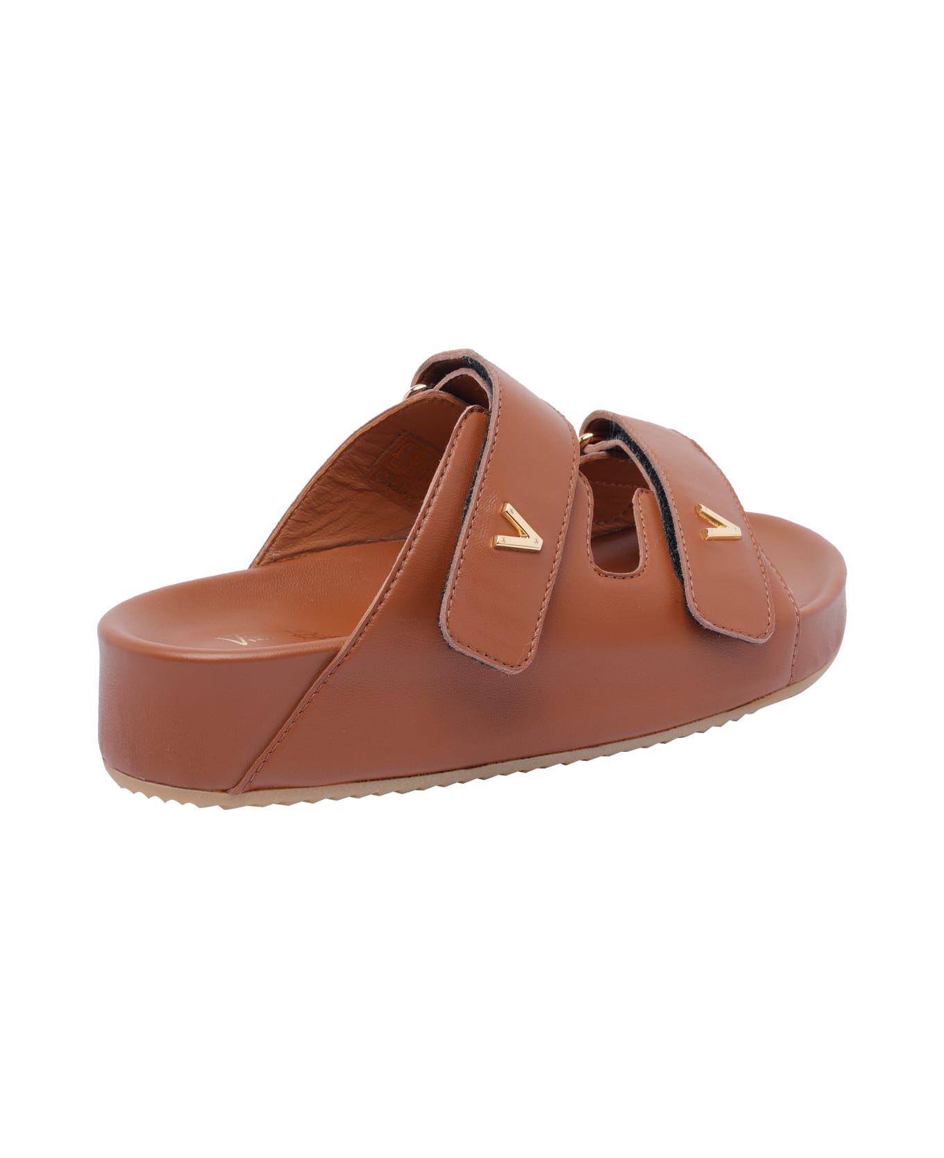 Via Roma 15 Leather Sandals - Brown