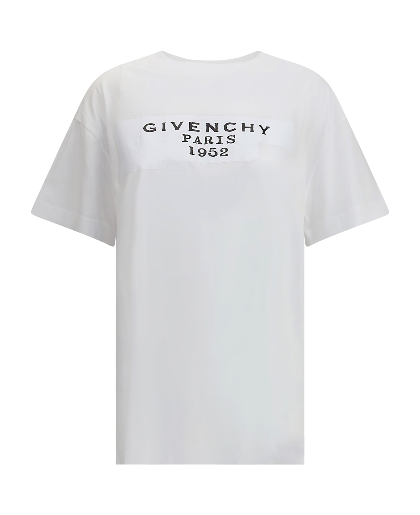 Givenchy Boxy Cotton T-shirt With Givenchy Tape Print