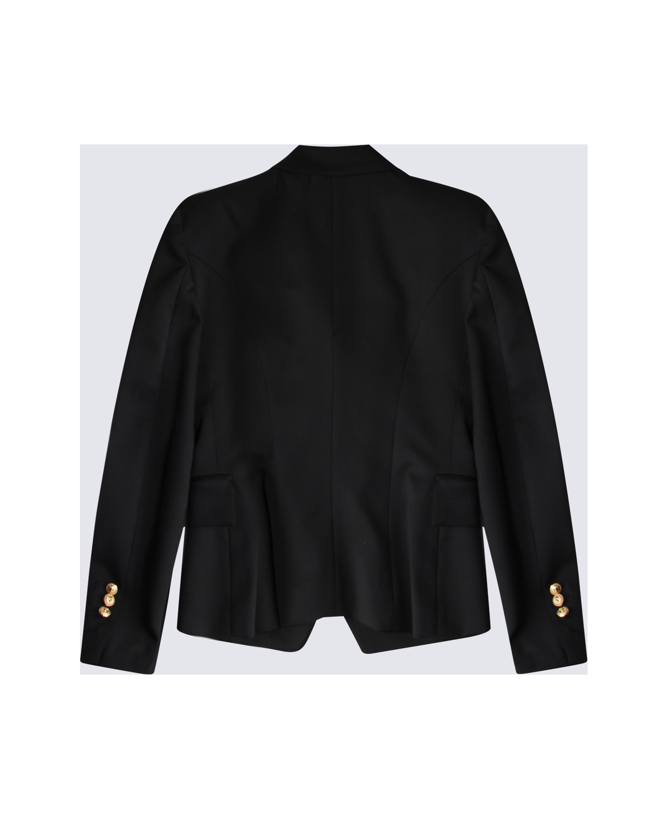 Balmain Black And Gold Virgin Wool Blazer - Black コート＆ジャケット