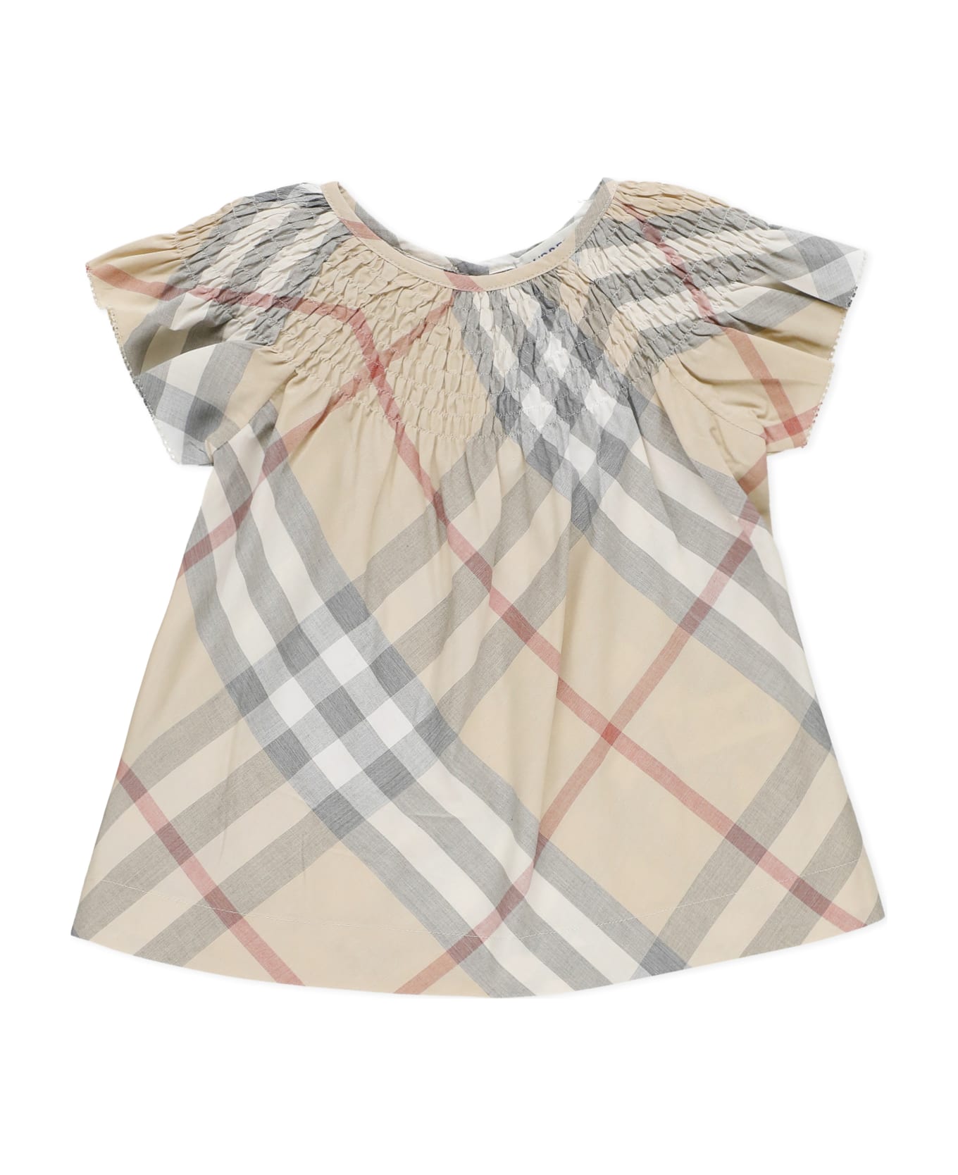 Burberry Check Dress - Beige