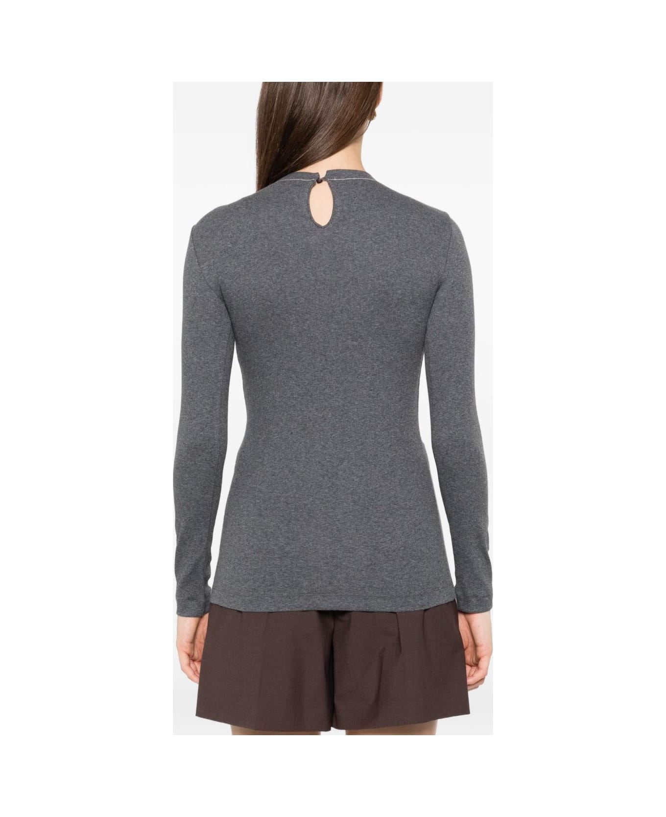 Brunello Cucinelli Cotton Crewneck Sweater - Grey