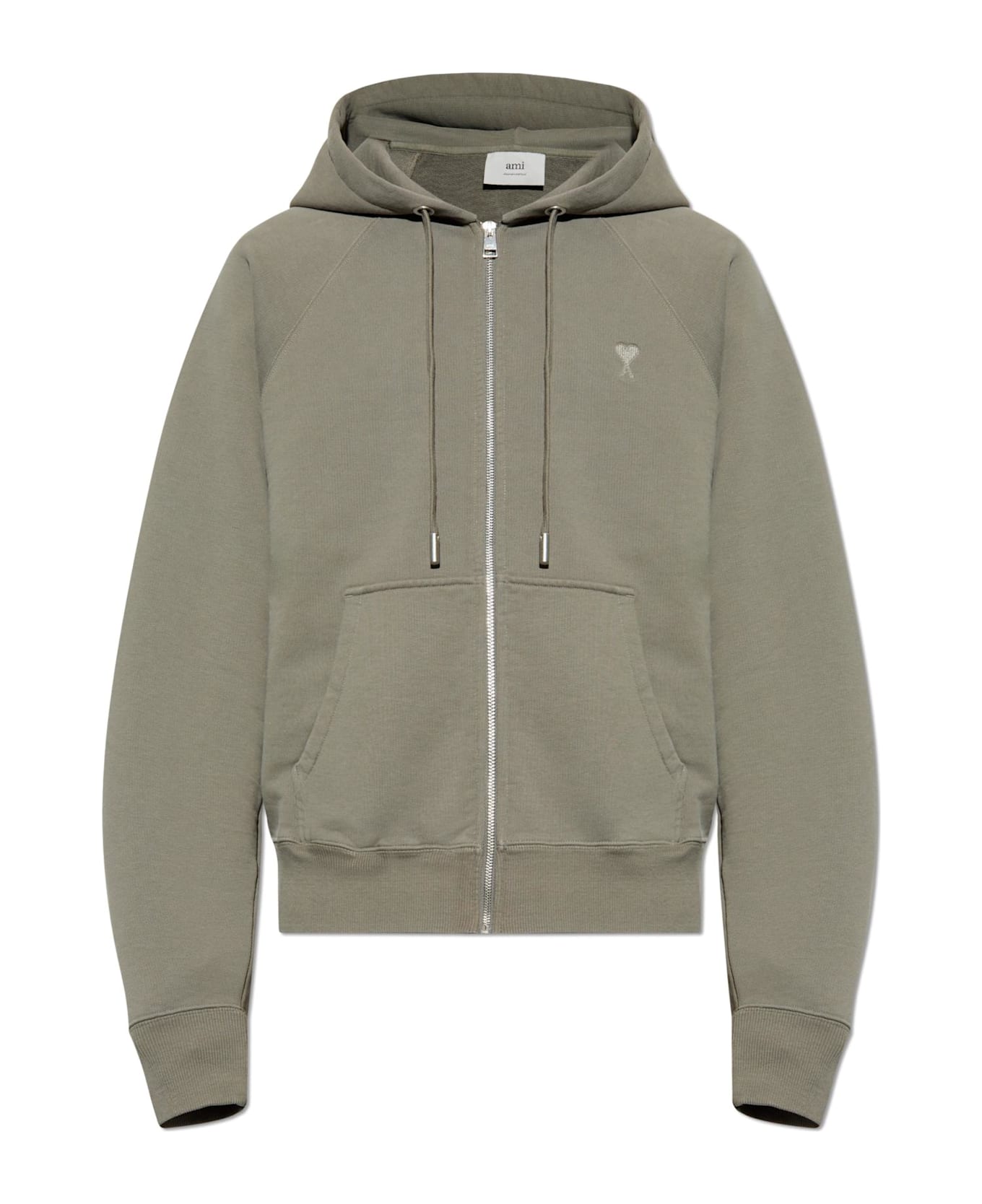 Ami Alexandre Mattiussi Sweatshirt With Logo - GREEN