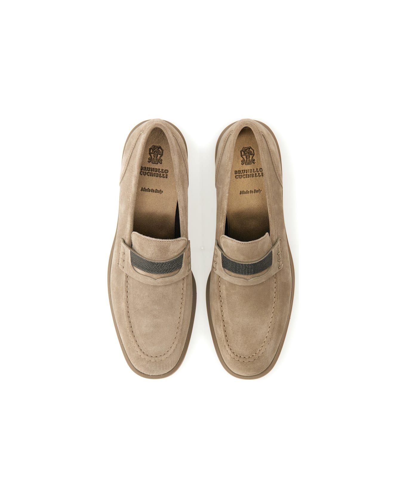 Brunello Cucinelli Suede "penny" Loafer - DOVE