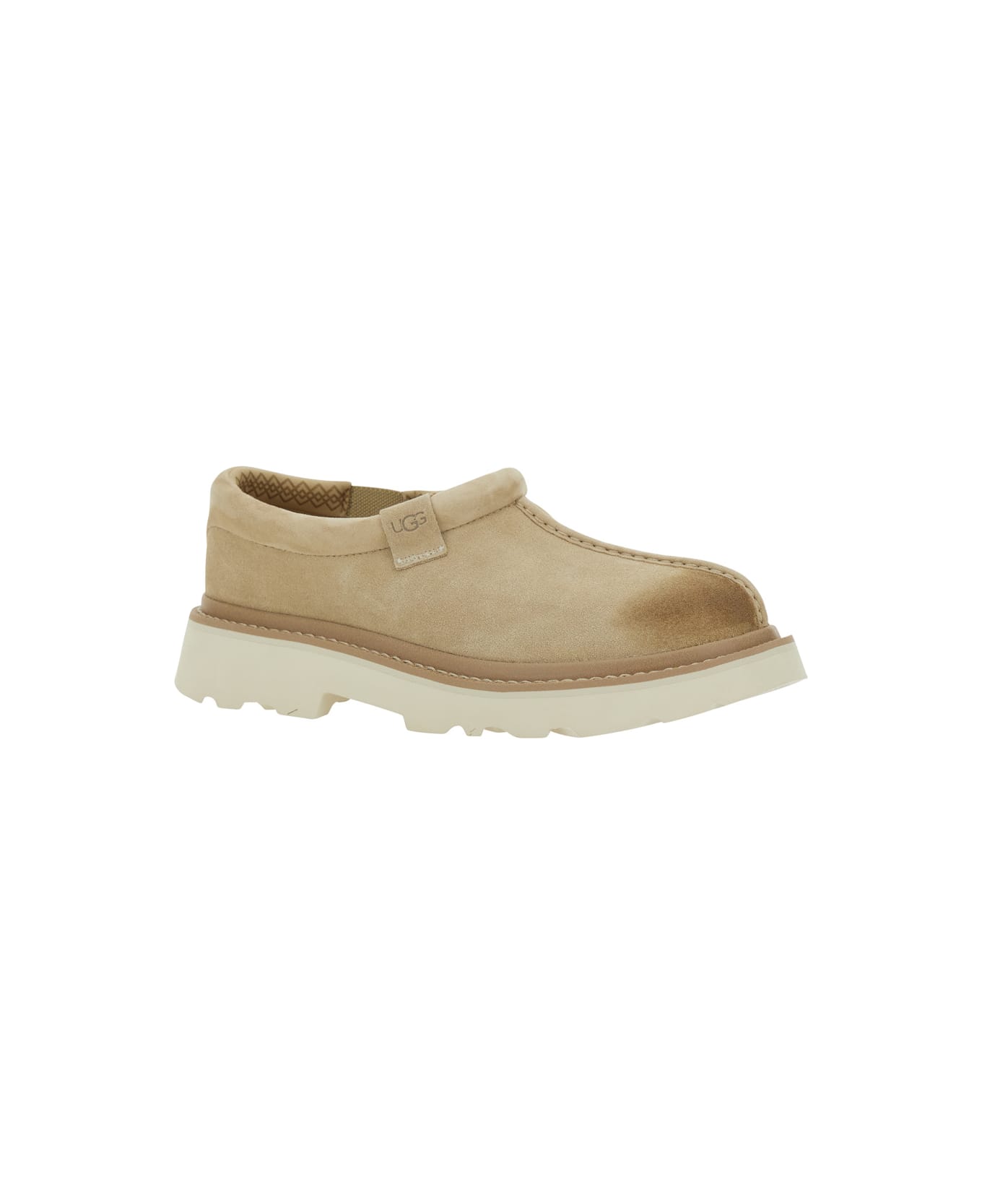 UGG 
tasman
 Beige Mule With Raised Sole In Suede Man - Beige