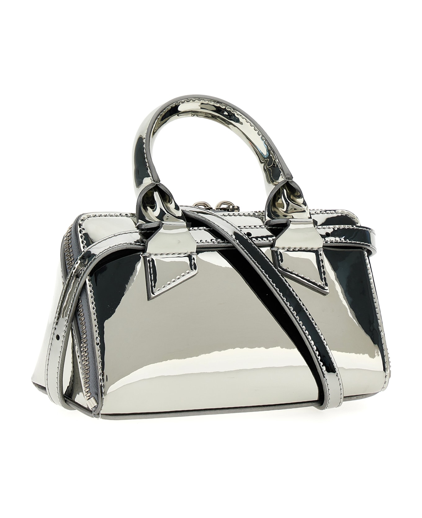 The Attico 'friday' Handbag - Silver