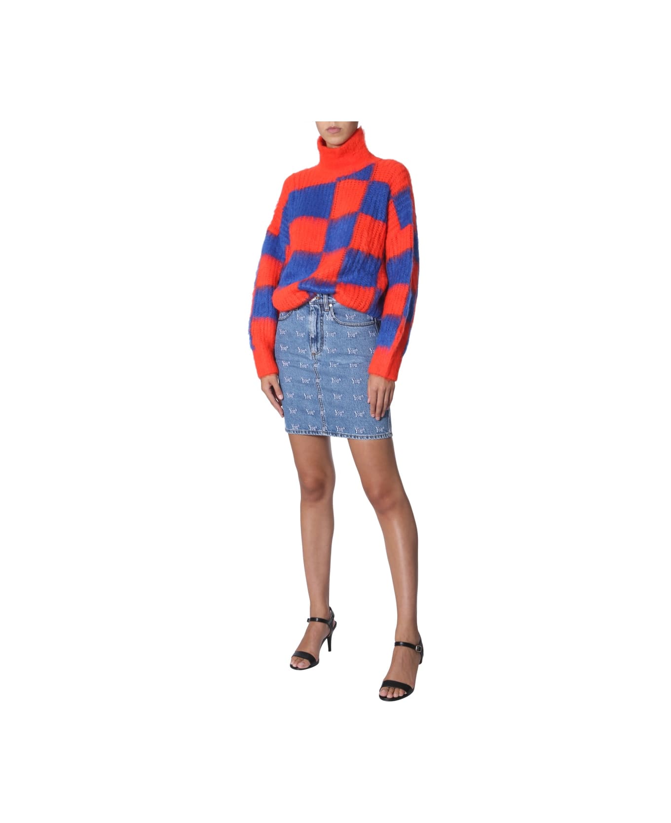 MSGM Crew Neck Sweater - ORANGE