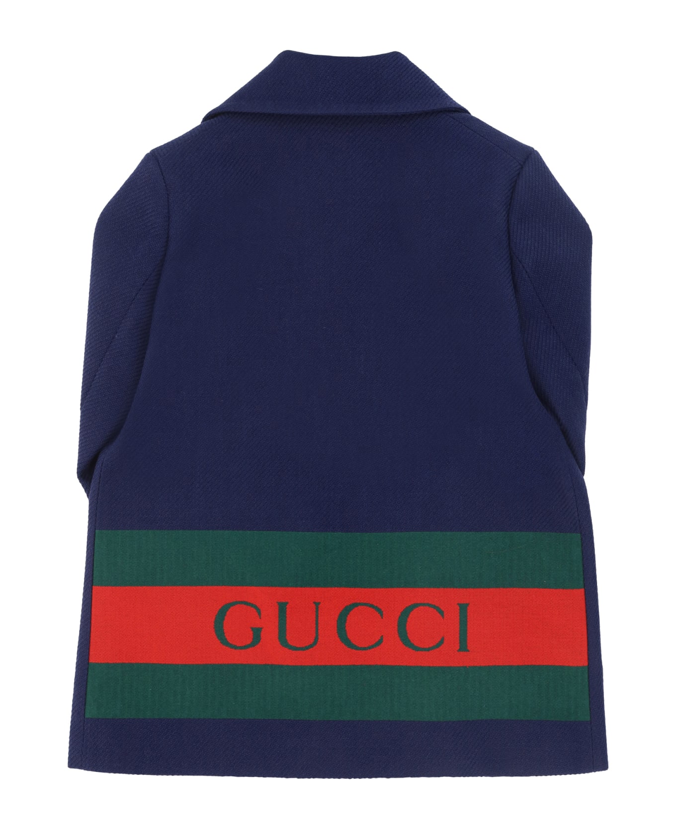 Gucci Coat For Boy - Blue コート＆ジャケット