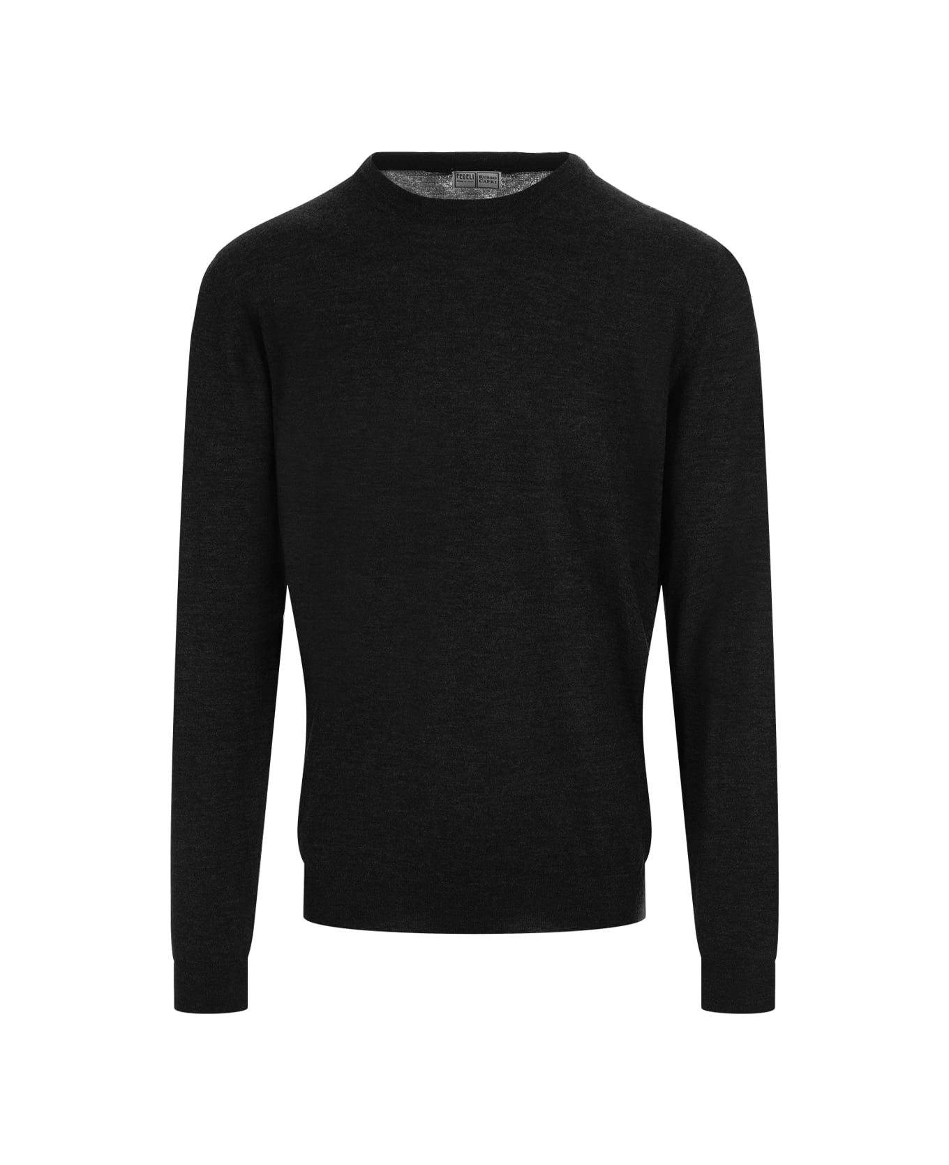 Fedeli Black Cashmere Sweater - Black