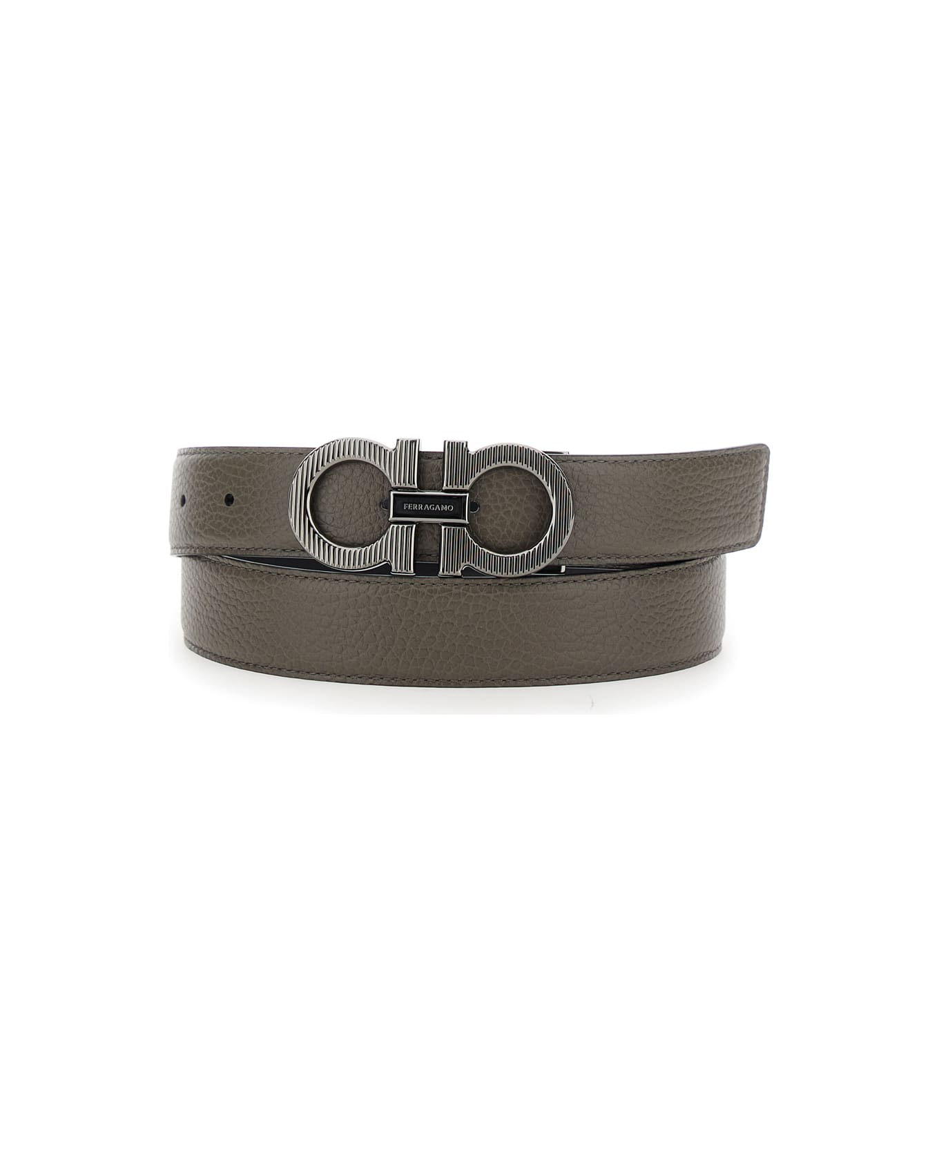Ferragamo Double Adjus - Black