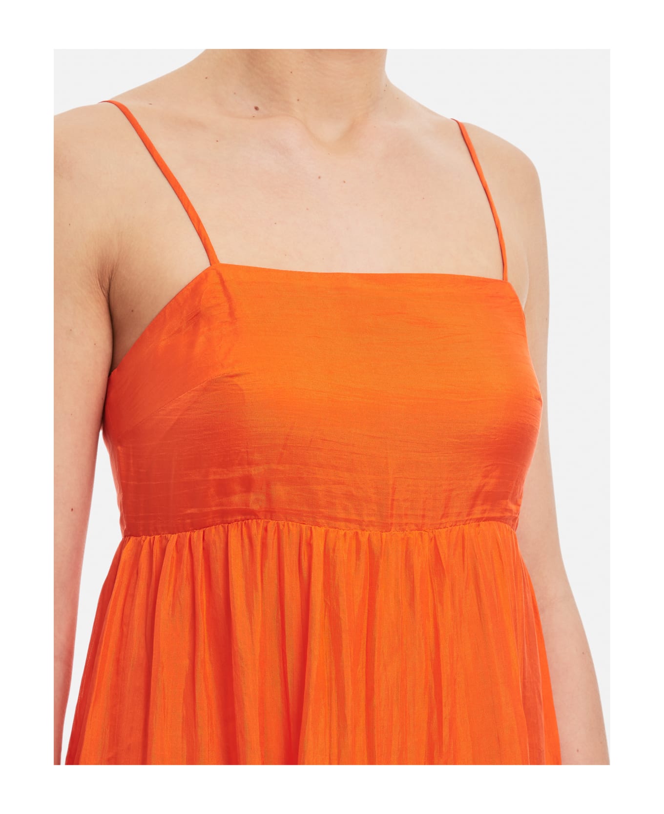 The Rose Ibiza Formentera Silk Maxi Dress - Orange