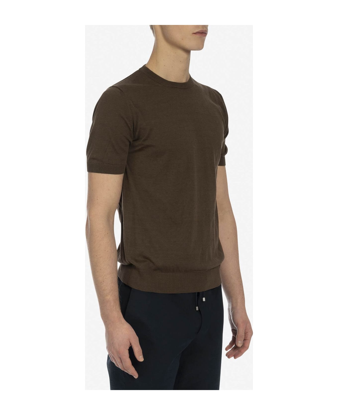 Larusmiani 'roquebrune' Crewneck Sweater - Brown シャツ
