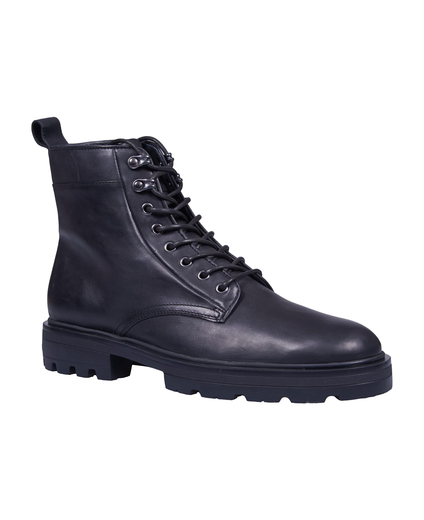 Hogan H673 Combat Boots - Black