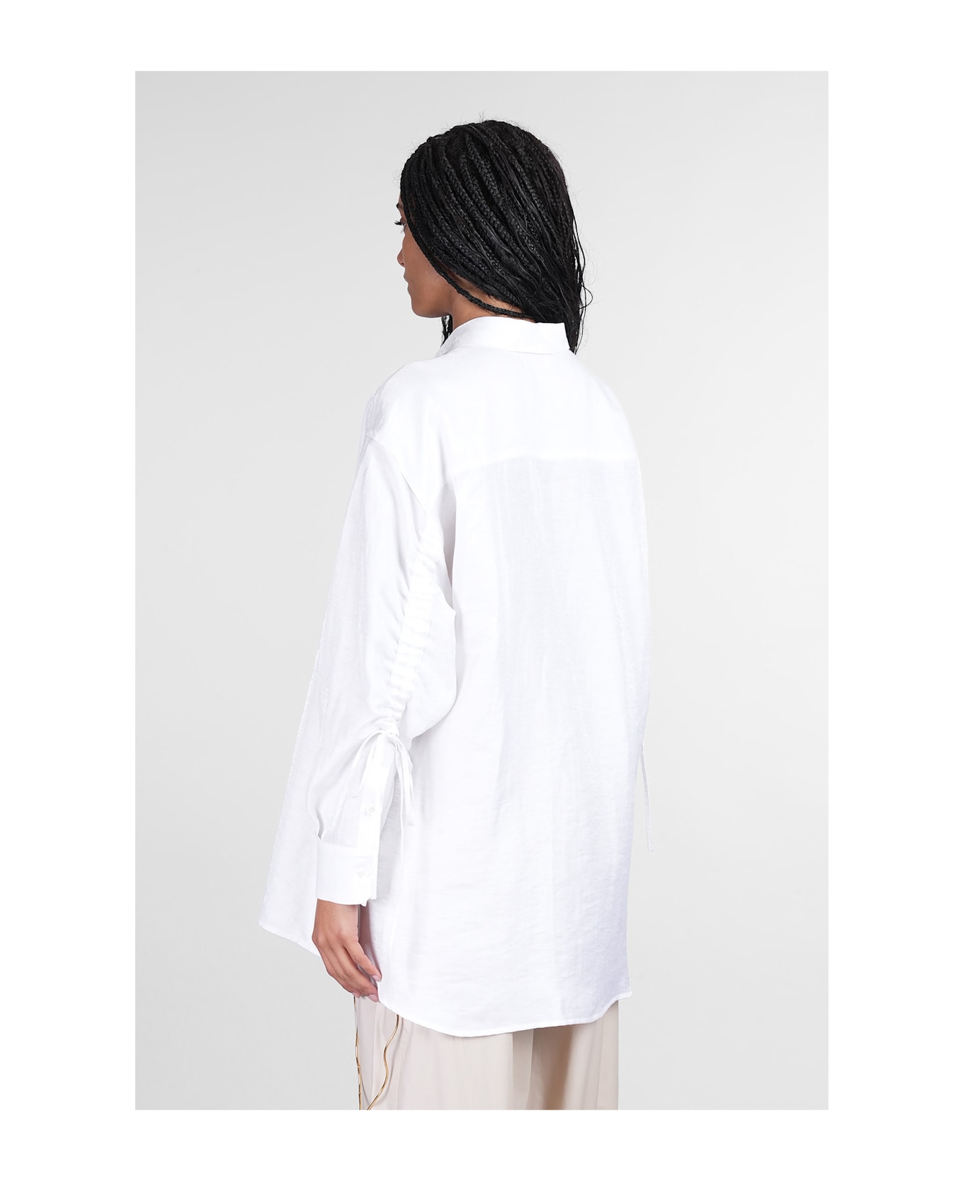 DARKPARK Keanu Shirt In White Linen - white