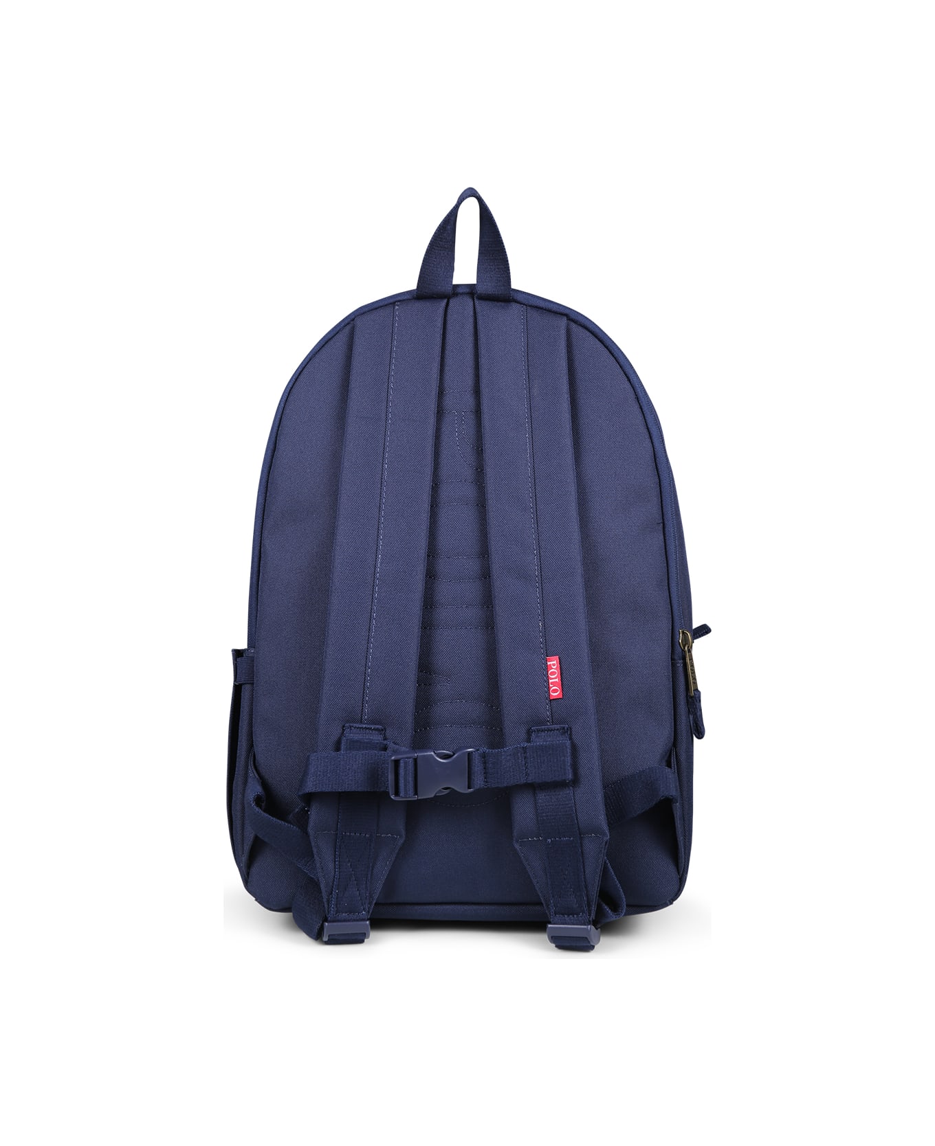 Ralph Lauren Blue Backpack For Boy With Polo Bear - Blue