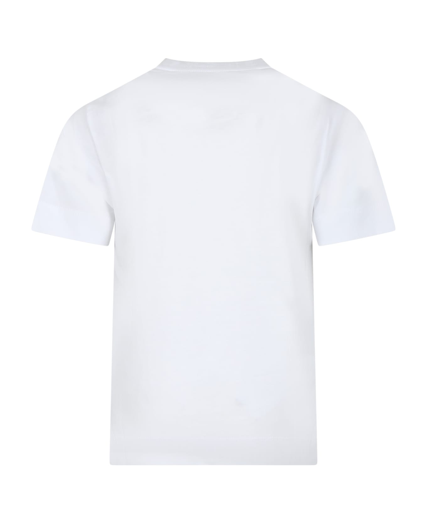 Marni White T-shirt For Kids With Logo - White Tシャツ＆ポロシャツ