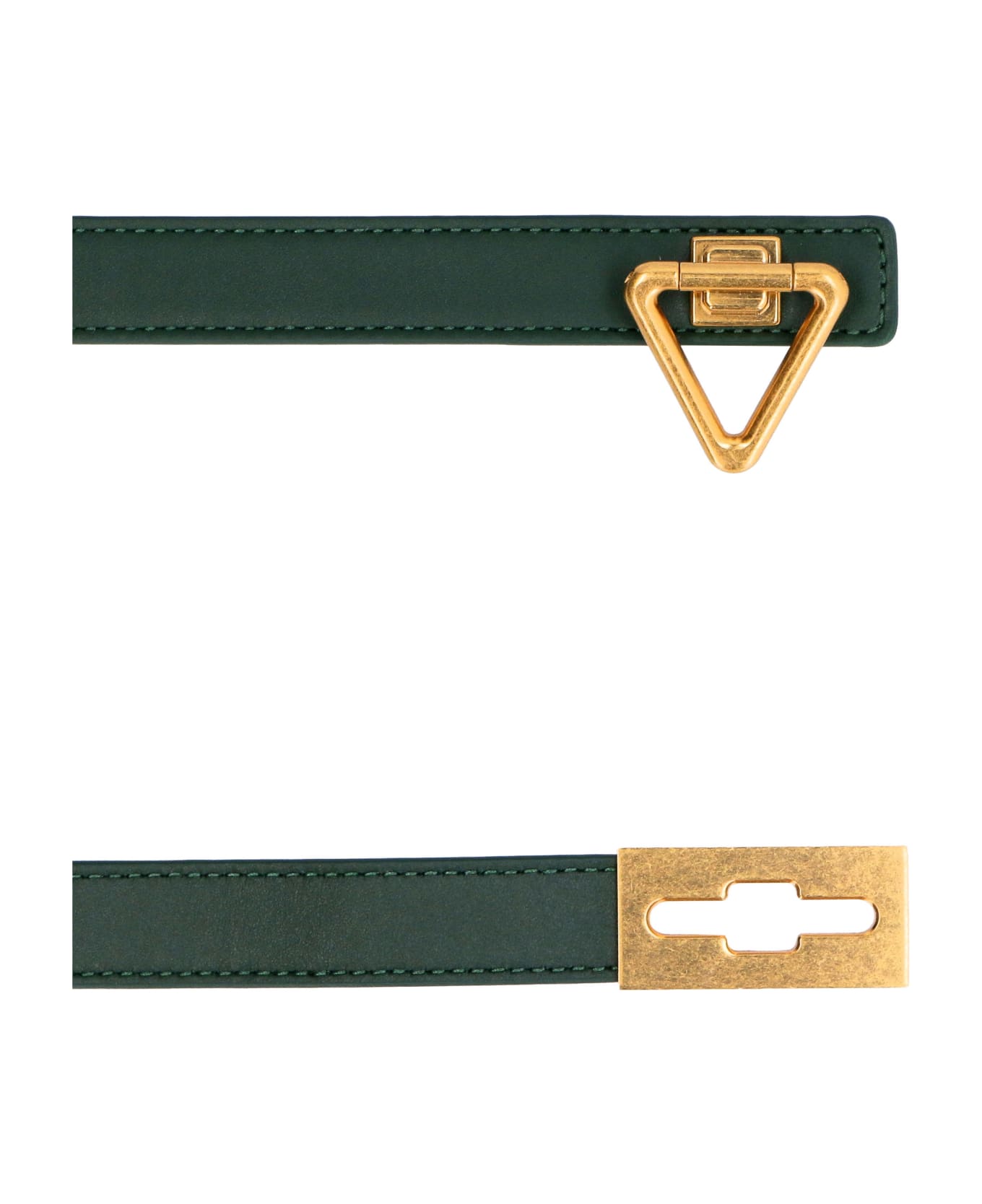 Bottega Veneta Point Lock Belt - green