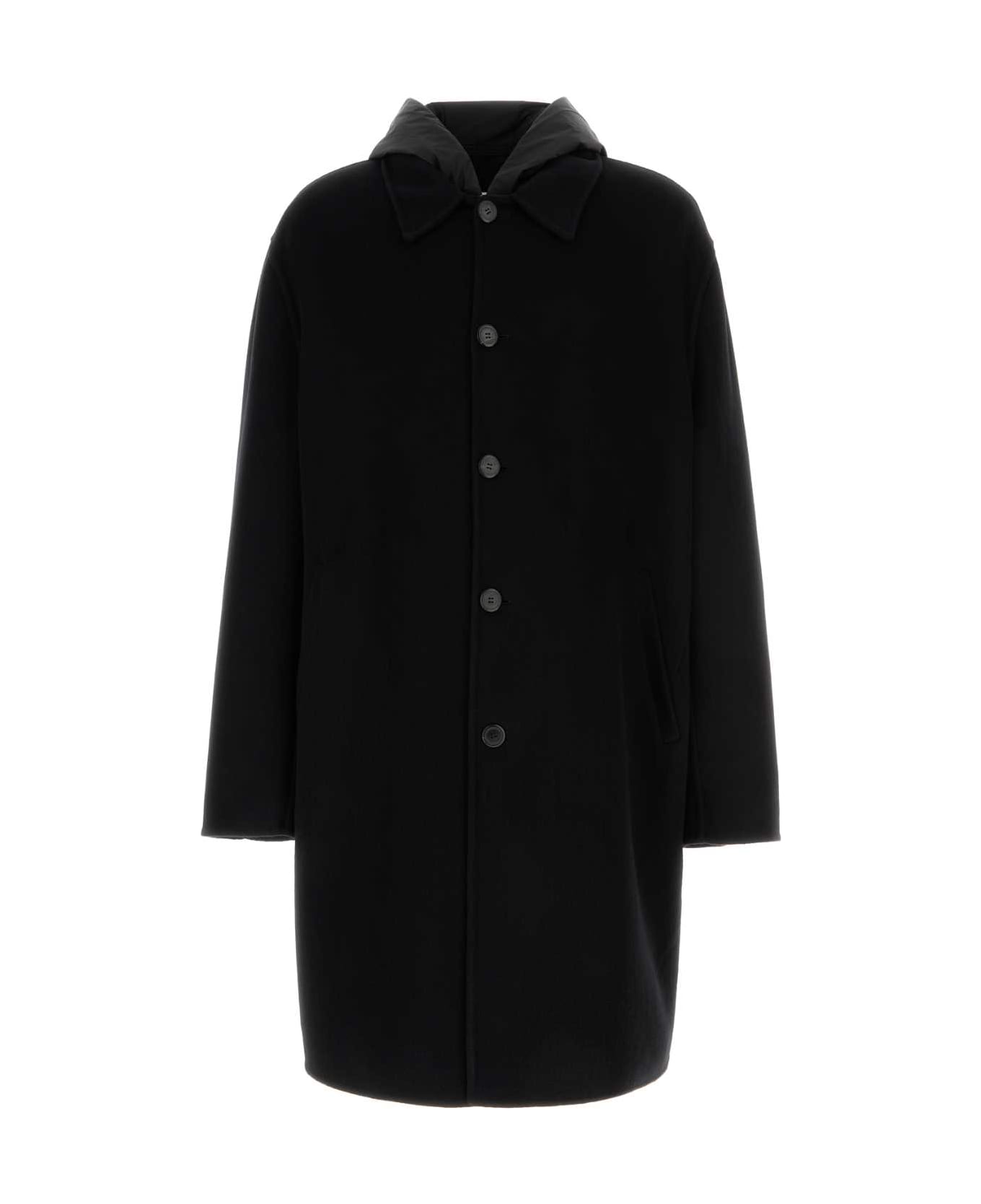Prada Black Cashmere Coat - NERO