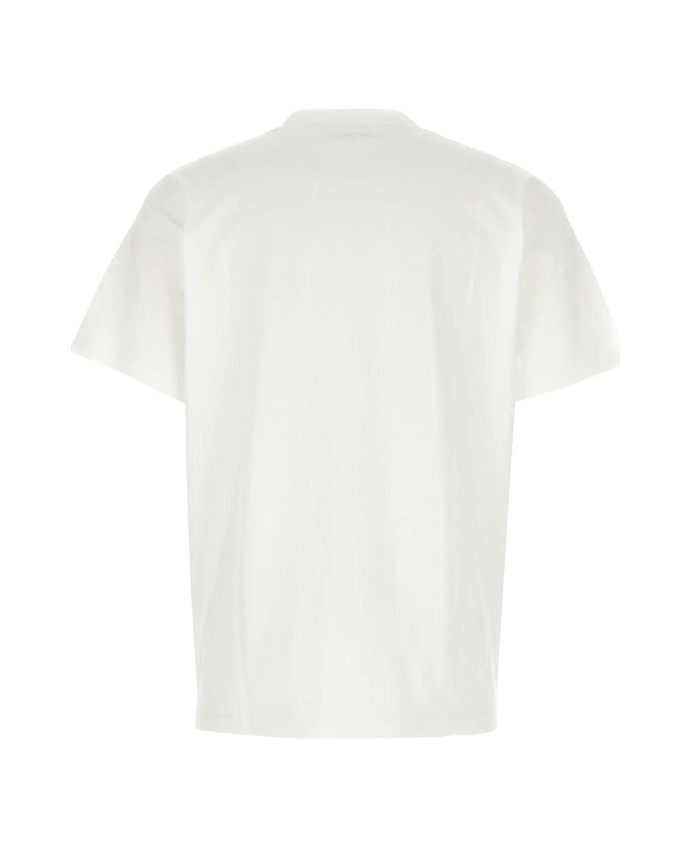 Carhartt White Cotton S/s University T-shirt - Bianco