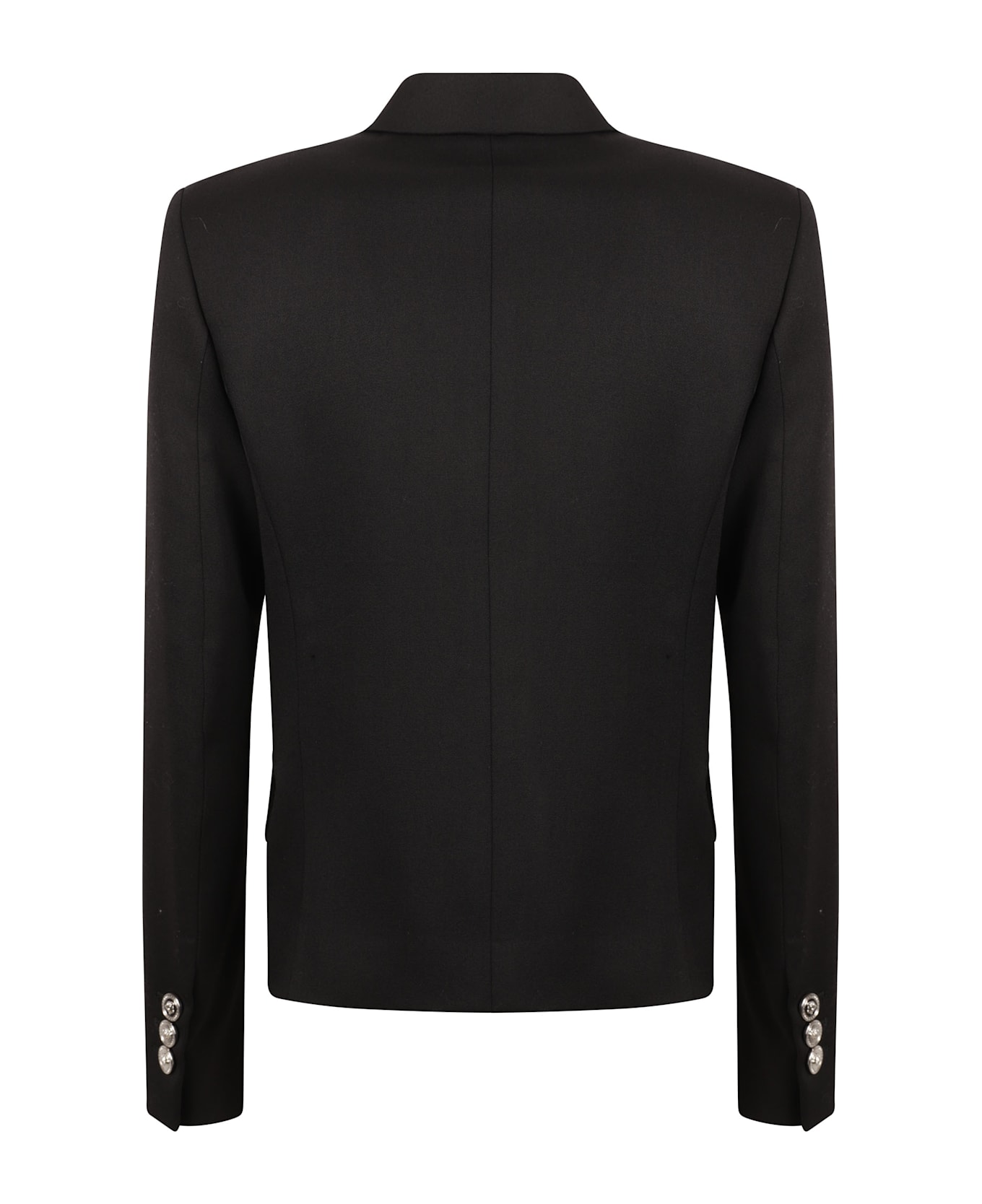 Versace Double-breasted Cropped Blazer - Black ブレザー