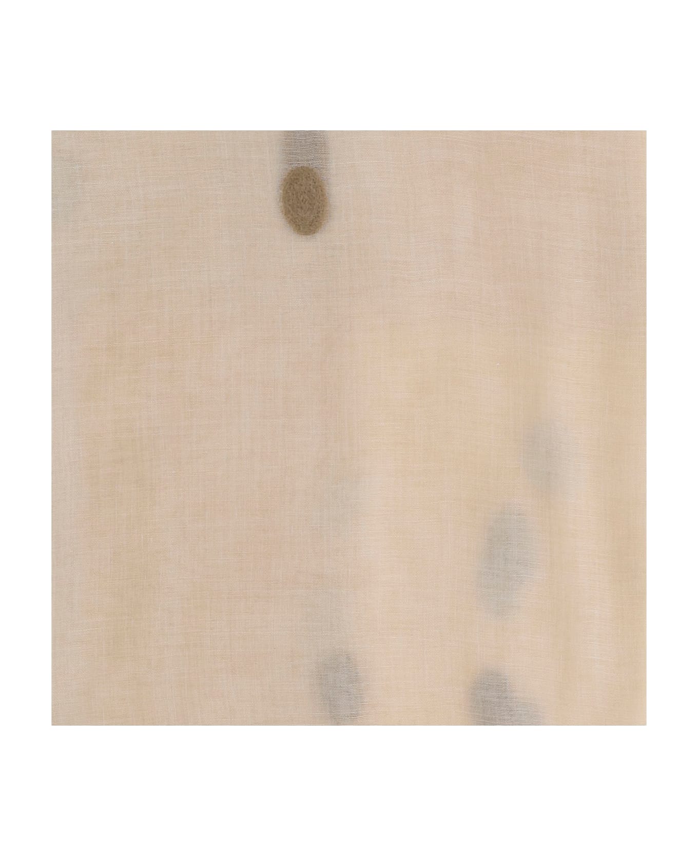 Faliero Sarti New Bonghino Silk Blend Scarf With Polka Dot Pattern - Beige