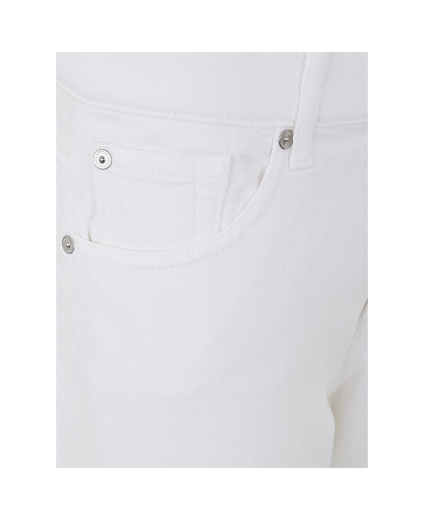 7 For All Mankind Tess Trouser Colored Tencel - White ボトムス