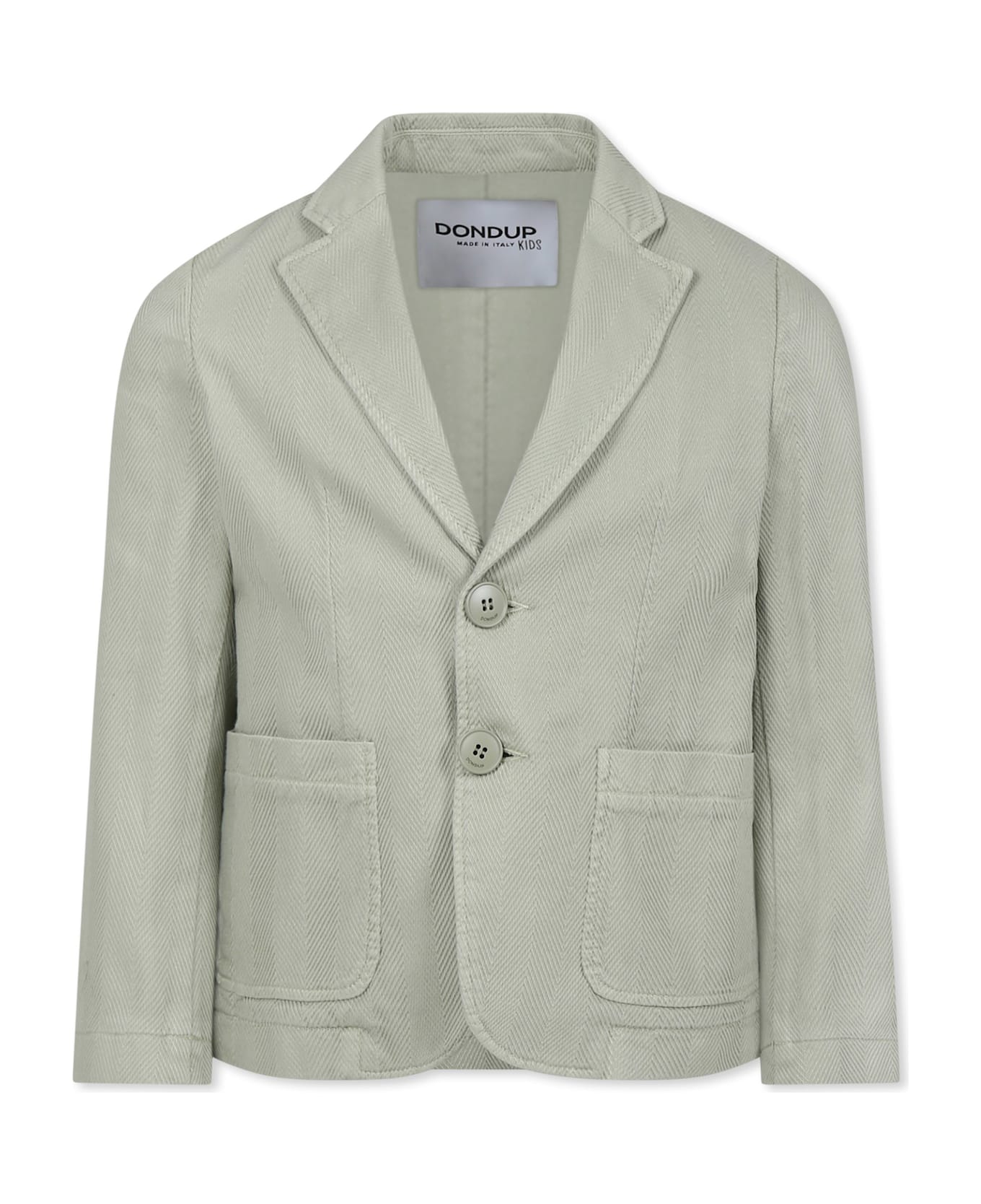 Dondup Green Jacket For Boy With Logo - Green
