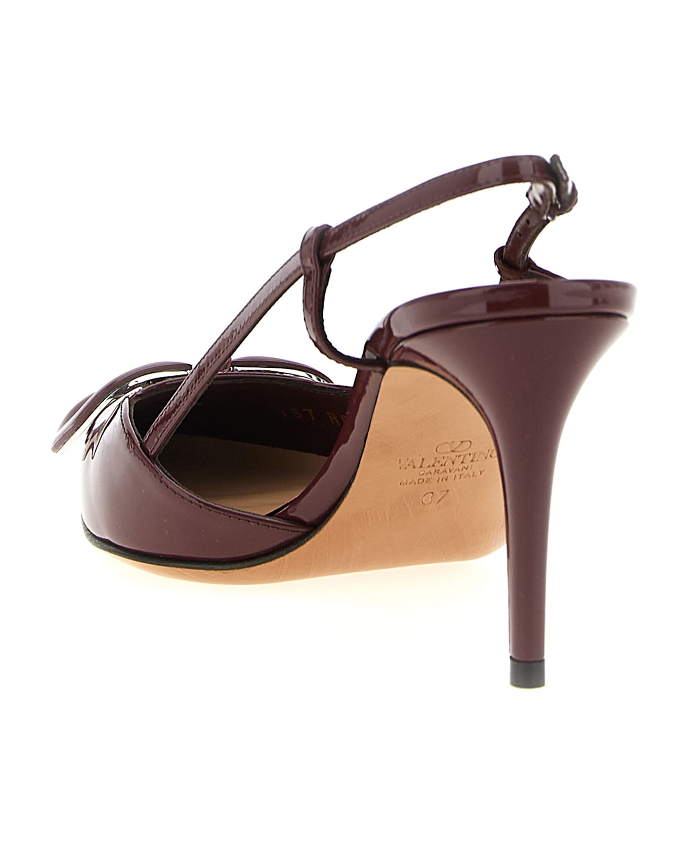Valentino Garavani Slingback Valentino Garavani Vlogo Signature - Bordeaux