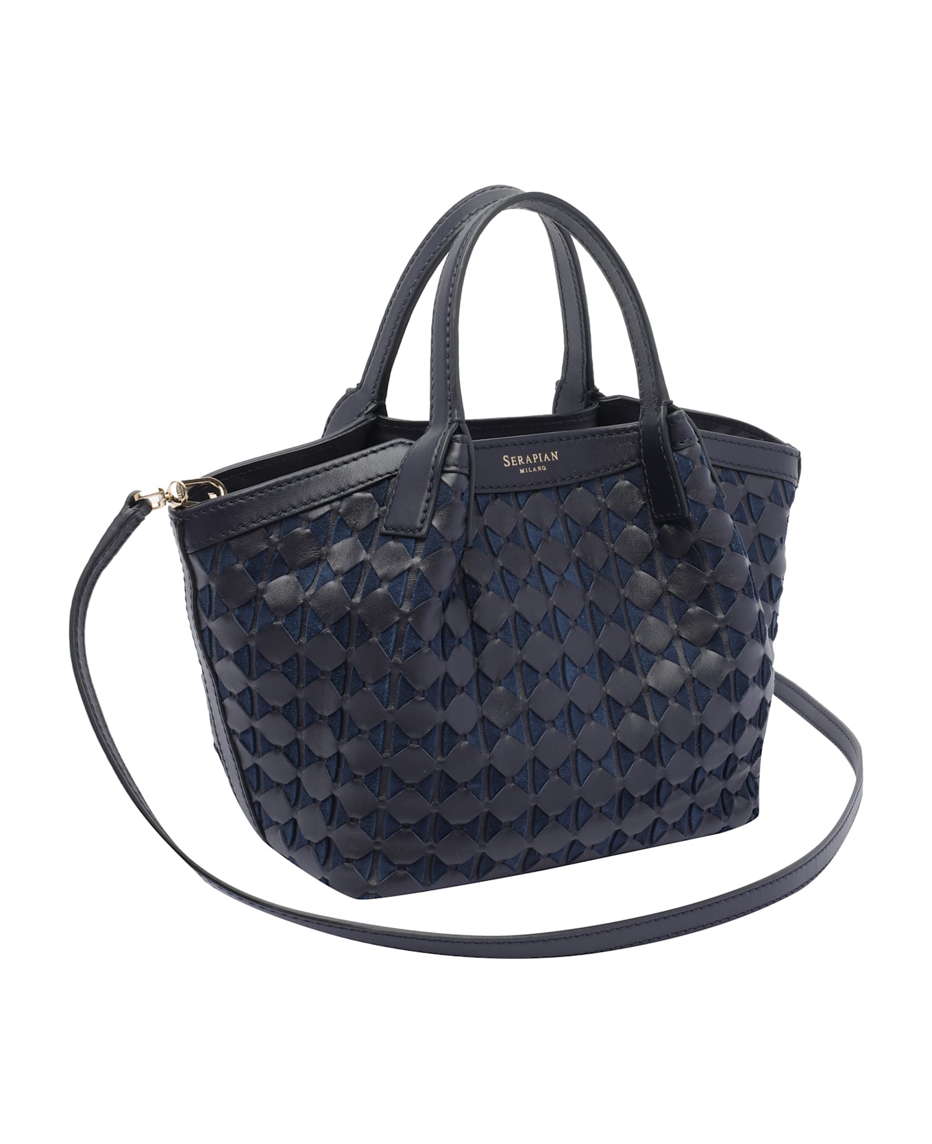 Serapian Mini Secret Mosaico Handbag - Blue
