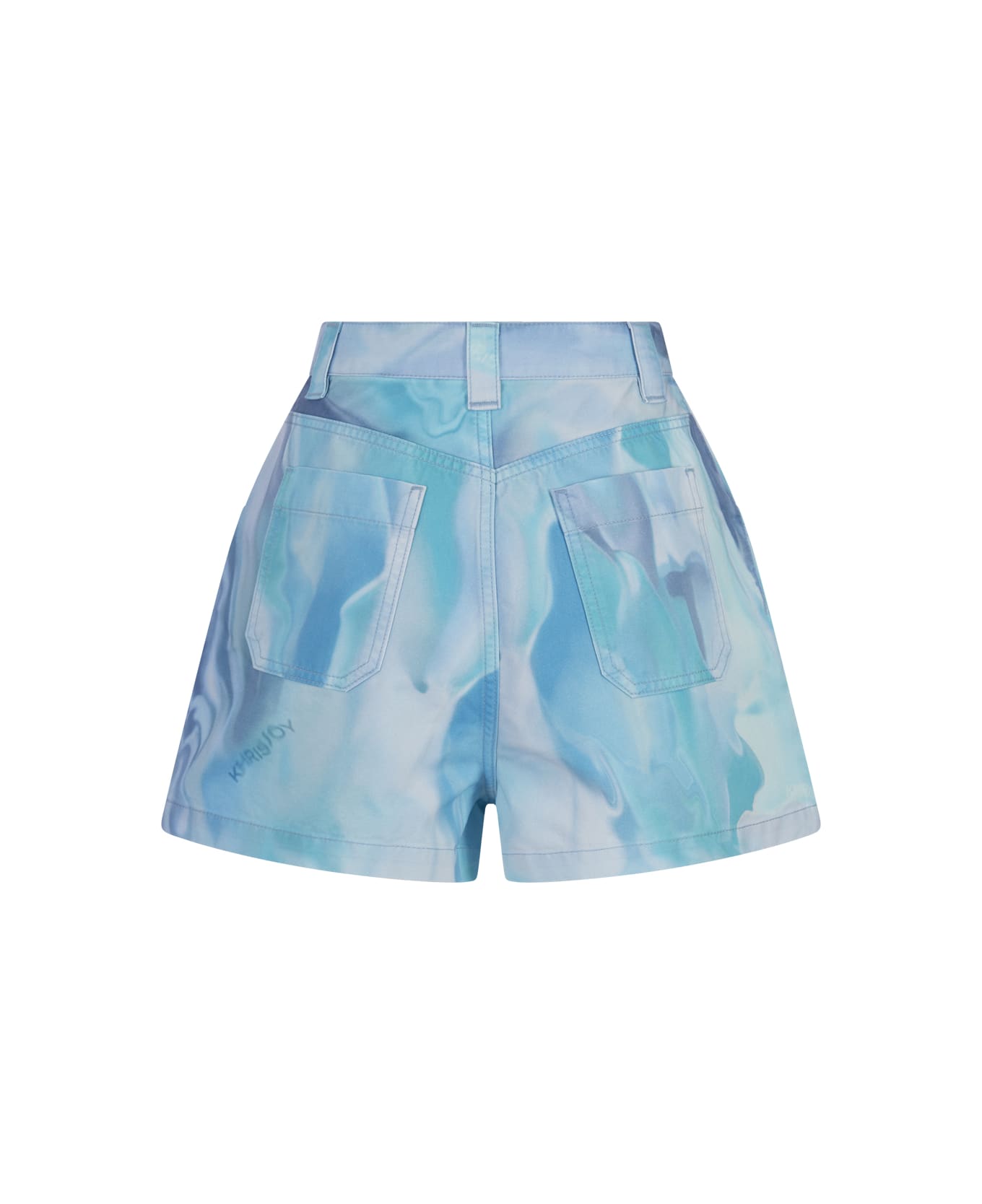 Khrisjoy Horus Air Shorts In Tropical Breeze - Gnawed Blue