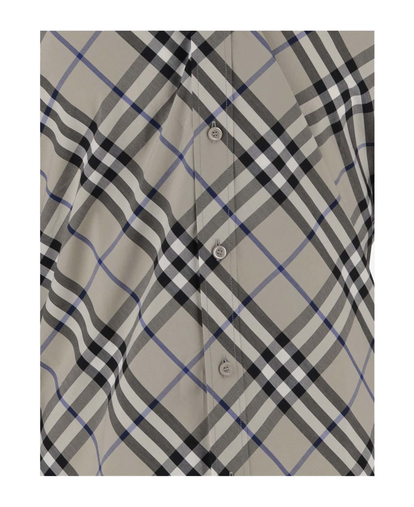 Burberry Cotton Shirt With Check Pattern - Red シャツ