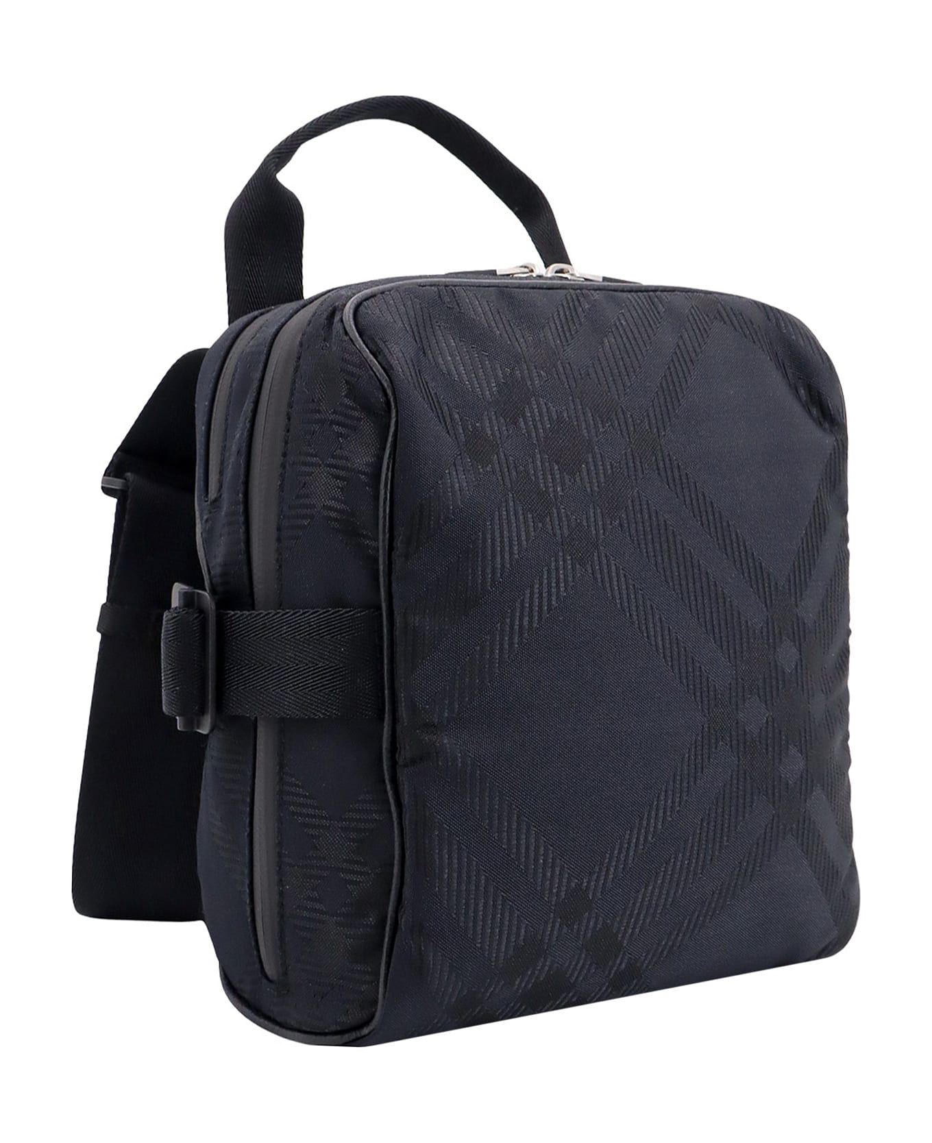 Burberry Check Shoulder Bag - Black
