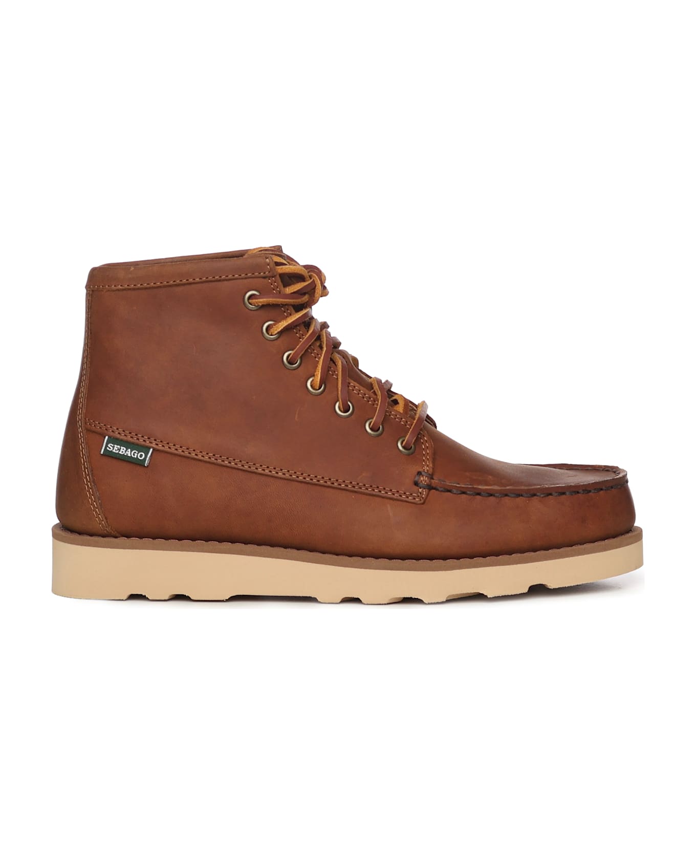 Sebago Tala Mid Crazy Horse Ankle Boots - BROWN TAN