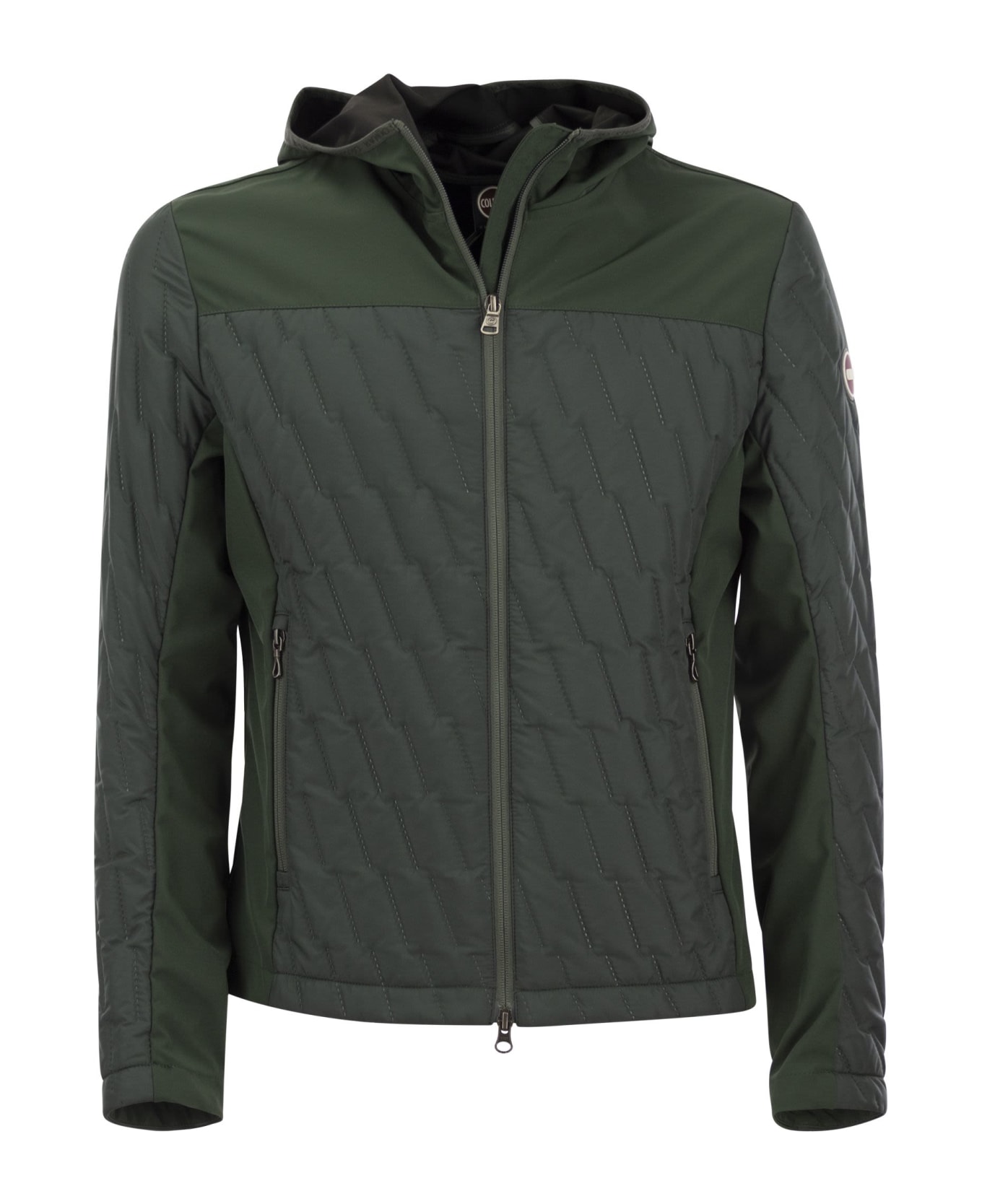 Colmar Padded Jacket With Ultrasonic Seams - Olive Green