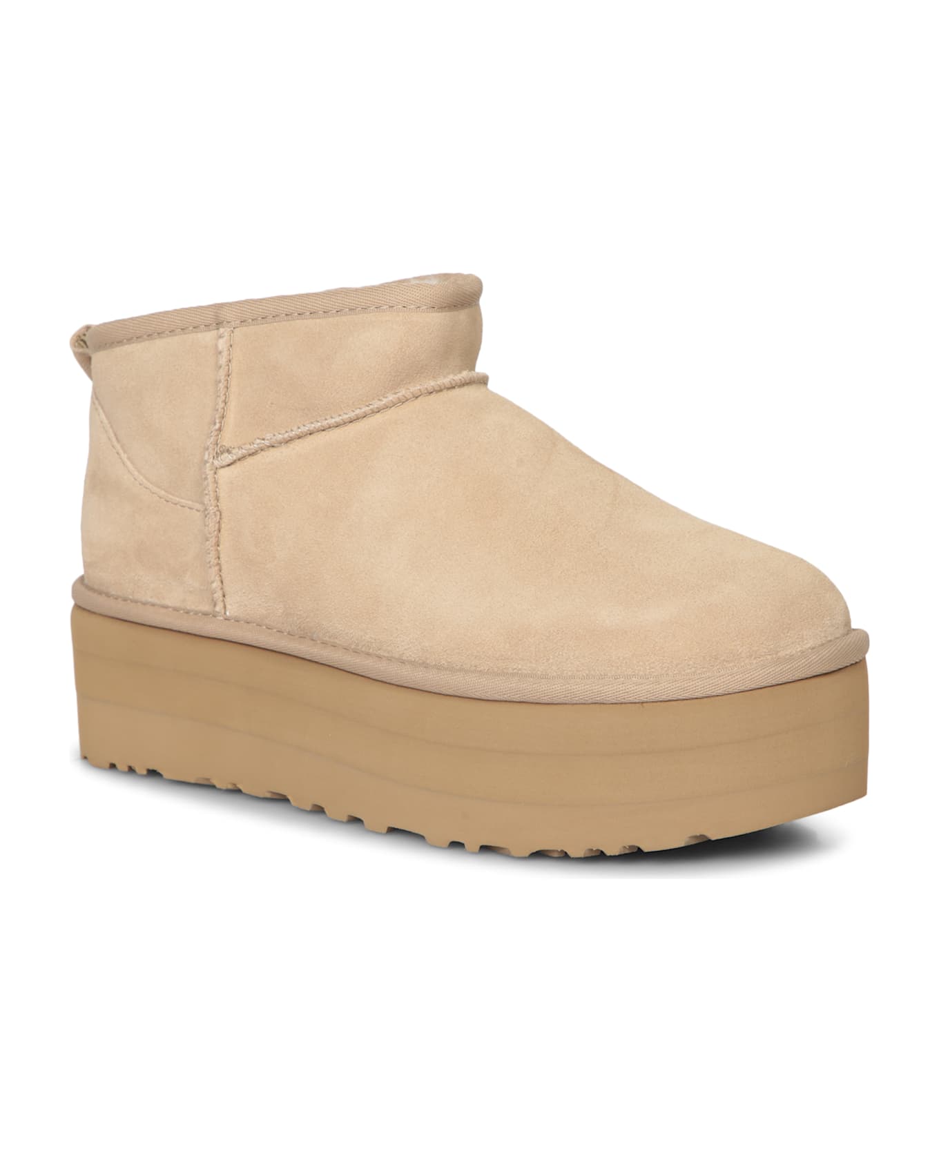 UGG Ultra Mini Platform Sand Boots - Beige ブーツ