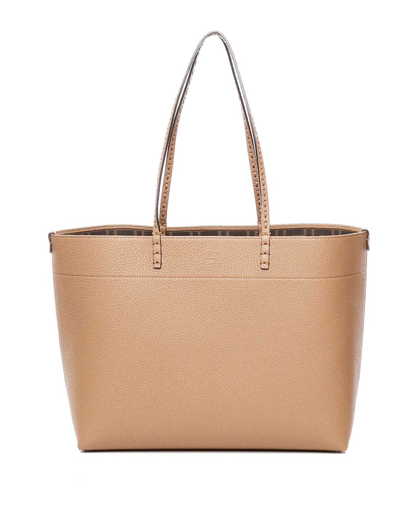 Fendi Medium Roll Bag - Cappuccino