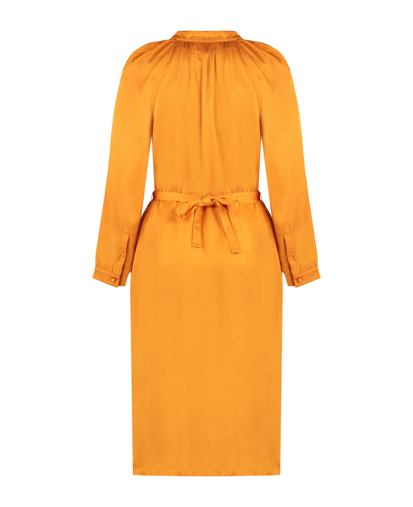 Yves Salomon Satin Dress - Orange