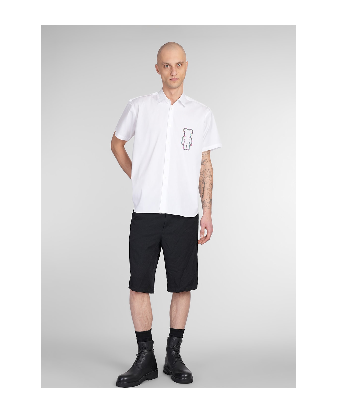 Comme des Garçons Shirt Shorts In Black Polyester - black