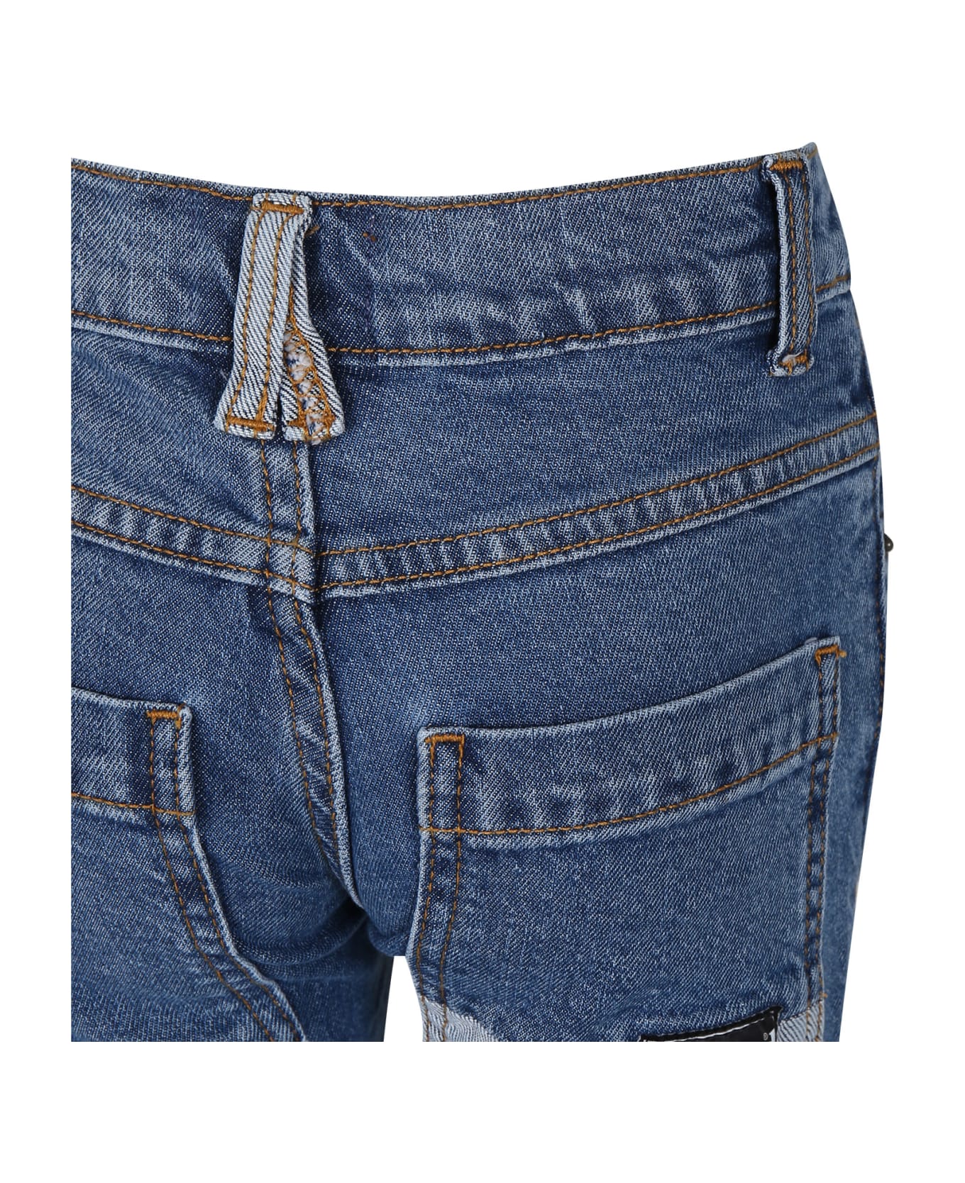 Timberland Denim Jeans For Boy With Logo - Denim