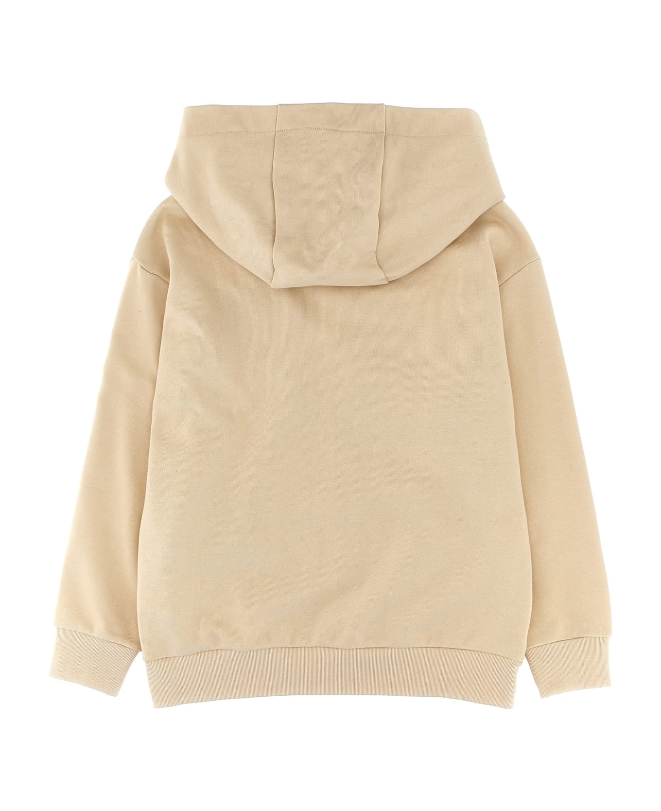 Fendi Logo Patch Hoodie - Beige