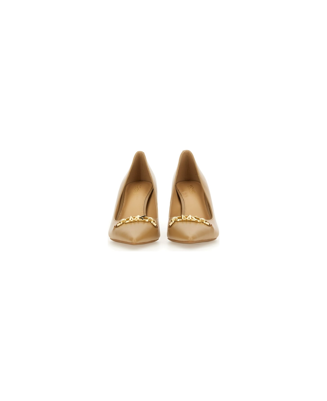 Michael Kors Collection Décolleté With Logo - Camel