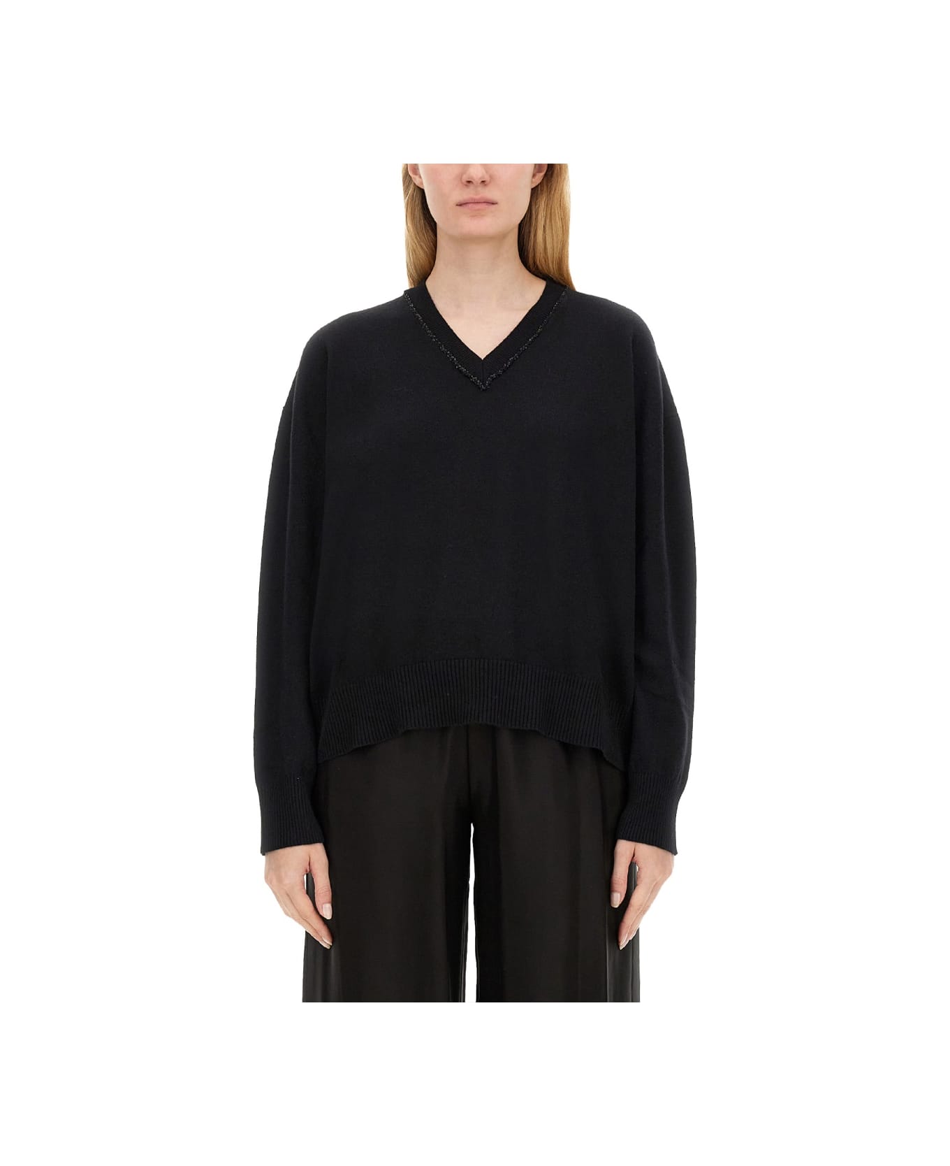 Fabiana Filippi V-neck Sweater - nero