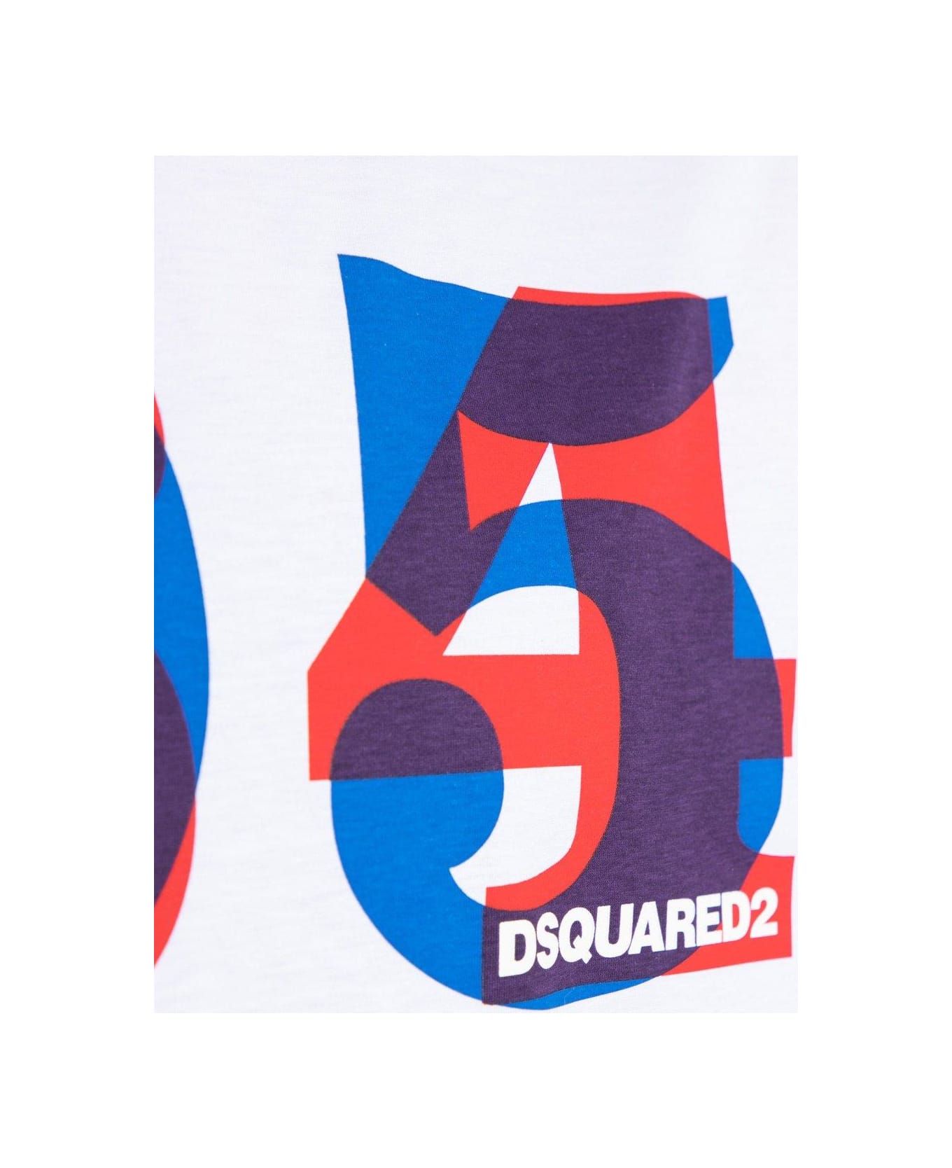 Dsquared2 Logo Print Short-sleeved T-shirt - White