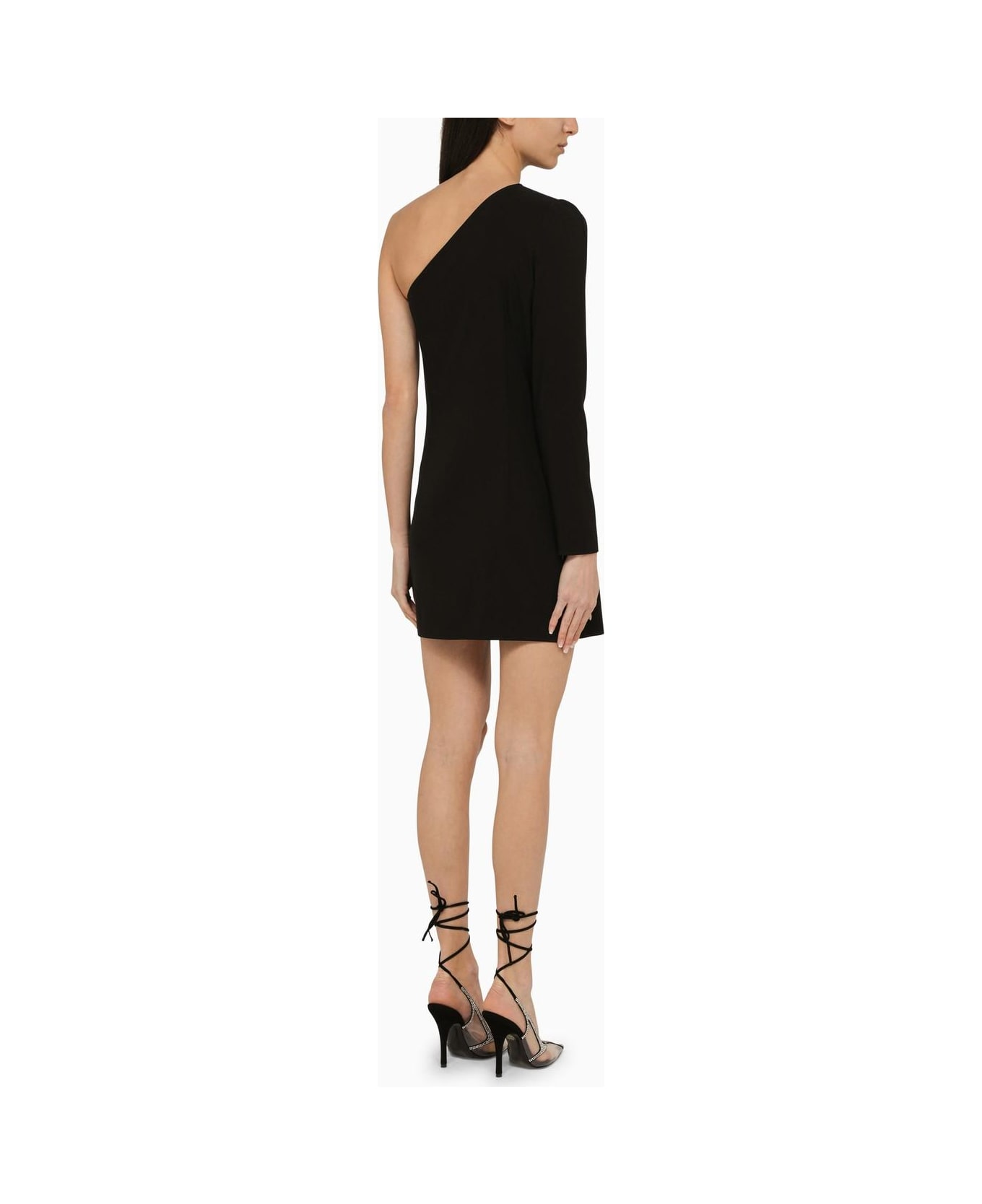 Dsquared2 Short Black One-shoulder Dress - BLACK