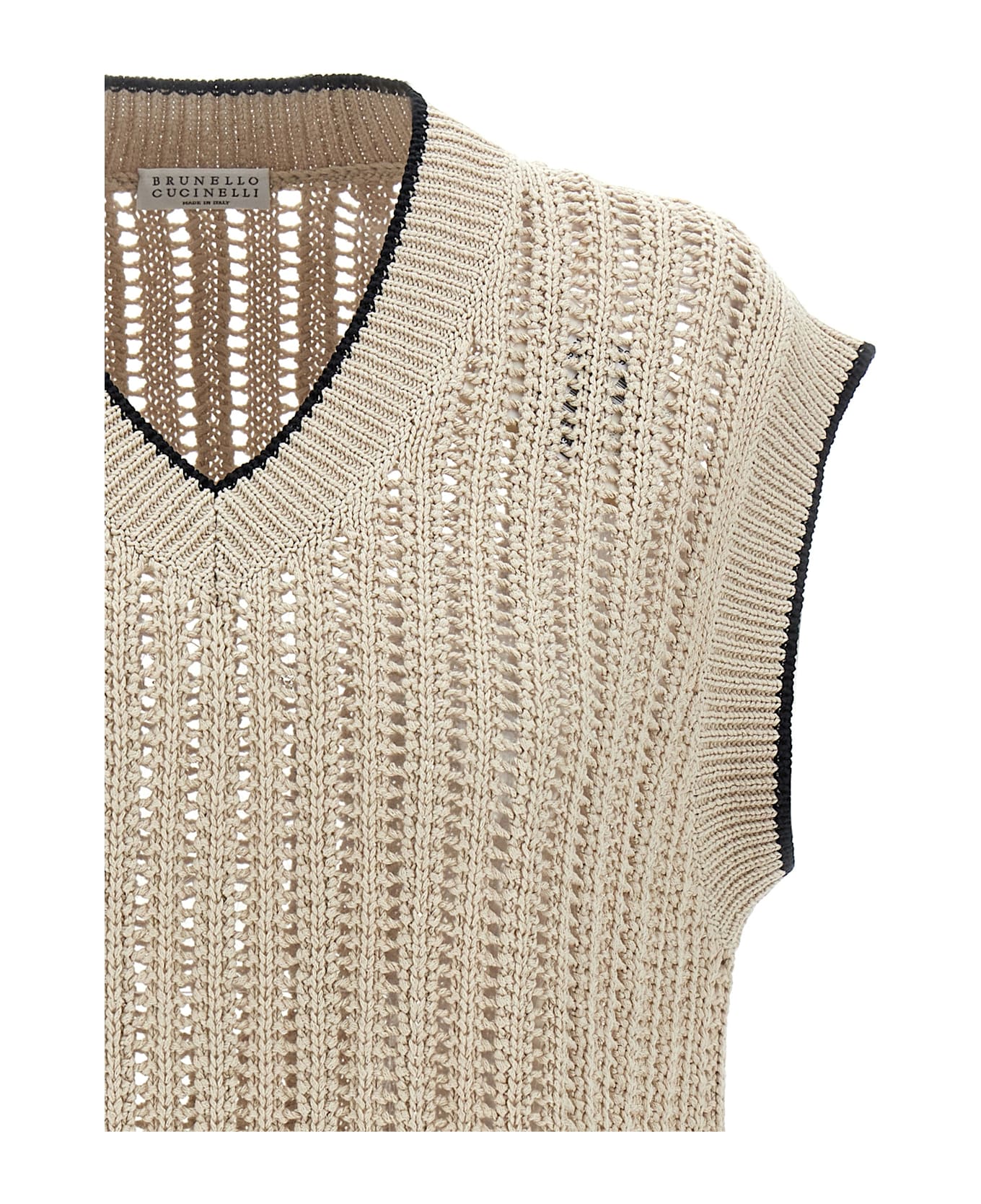 Brunello Cucinelli Knit Vest - Beige