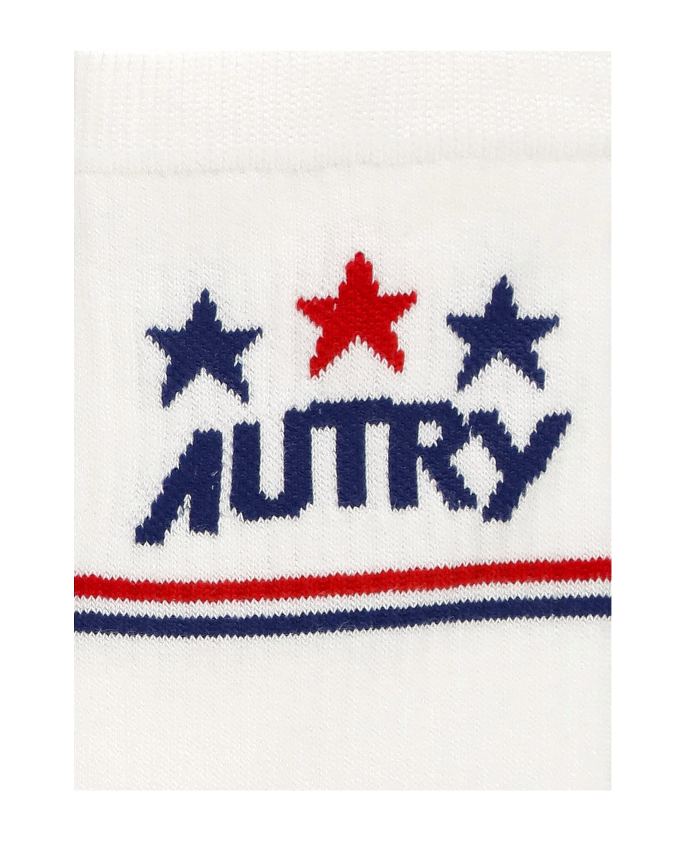 Autry Cotton Socks - Wht/star 靴下