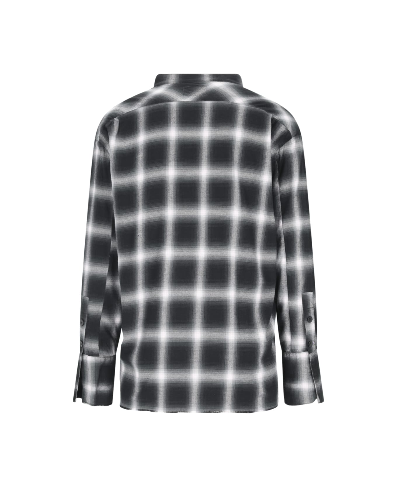 Greg Lauren Check Shirt - Black   シャツ